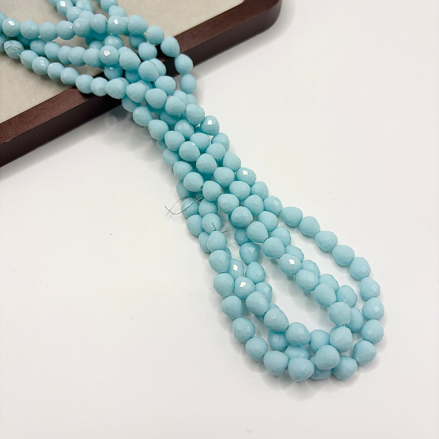 Tear drop starburry glass bead size 8MM