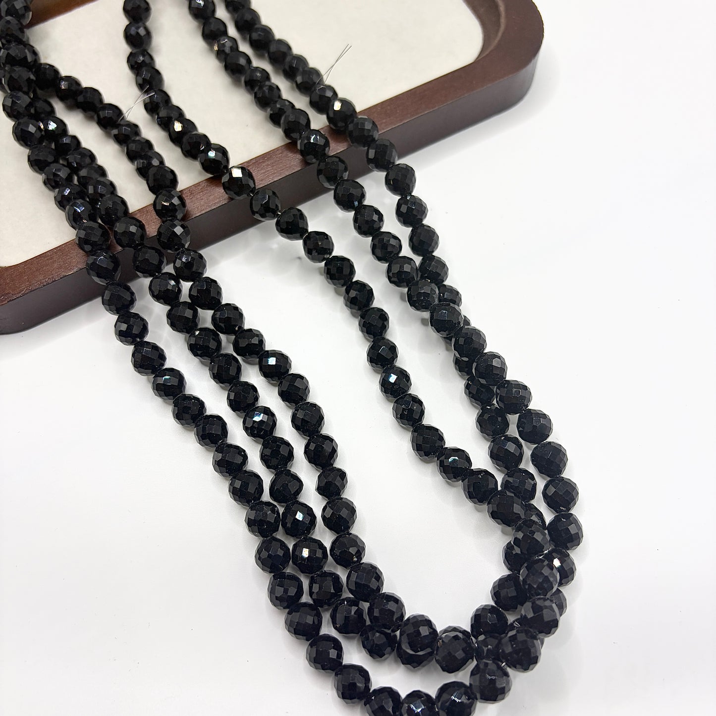 Tear drop starburry glass bead size 8MM
