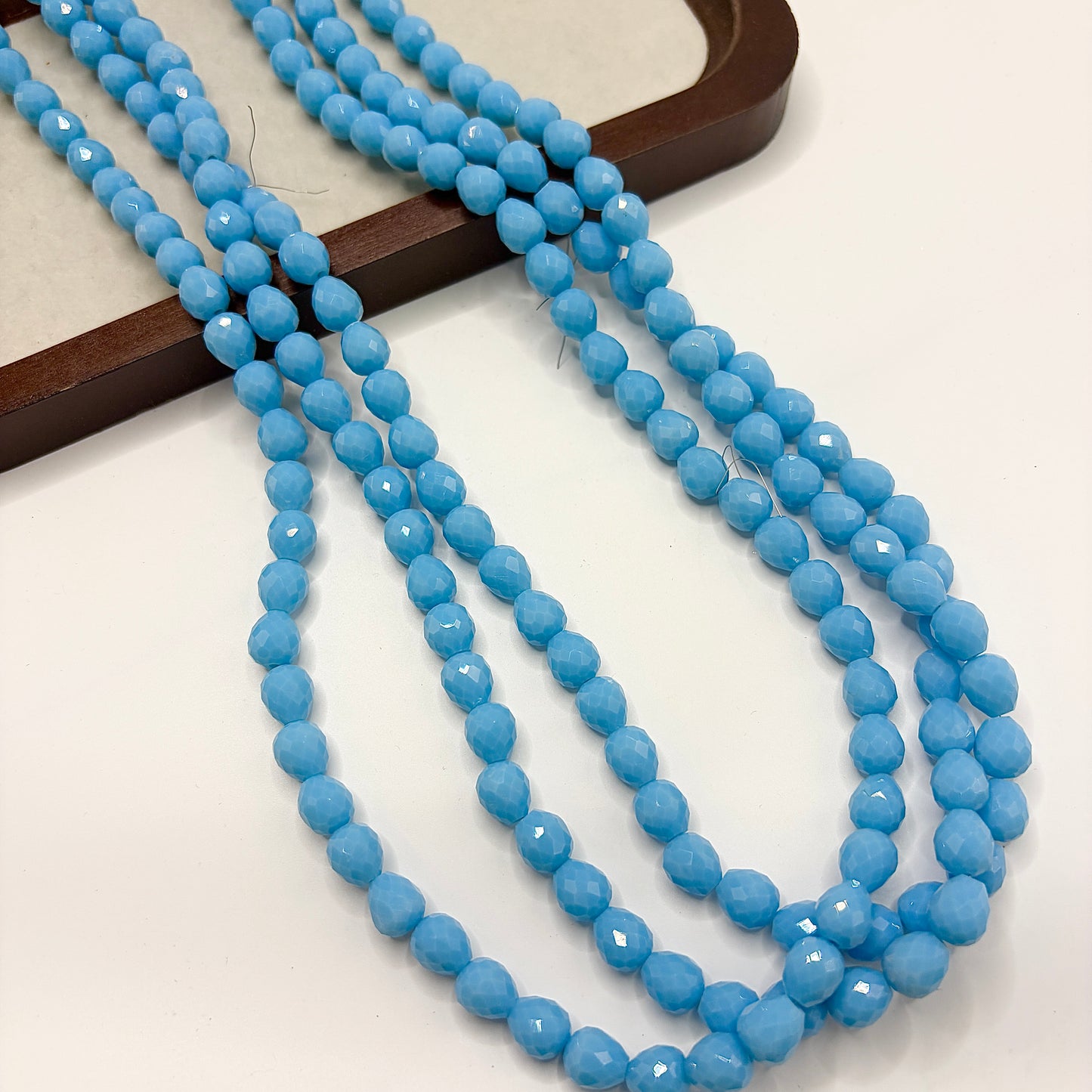 Tear drop water drop starburry glass bead size 8MM