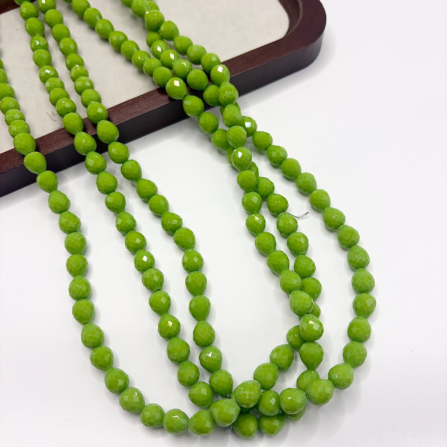Tear drop water drop starburry glass bead size 8MM
