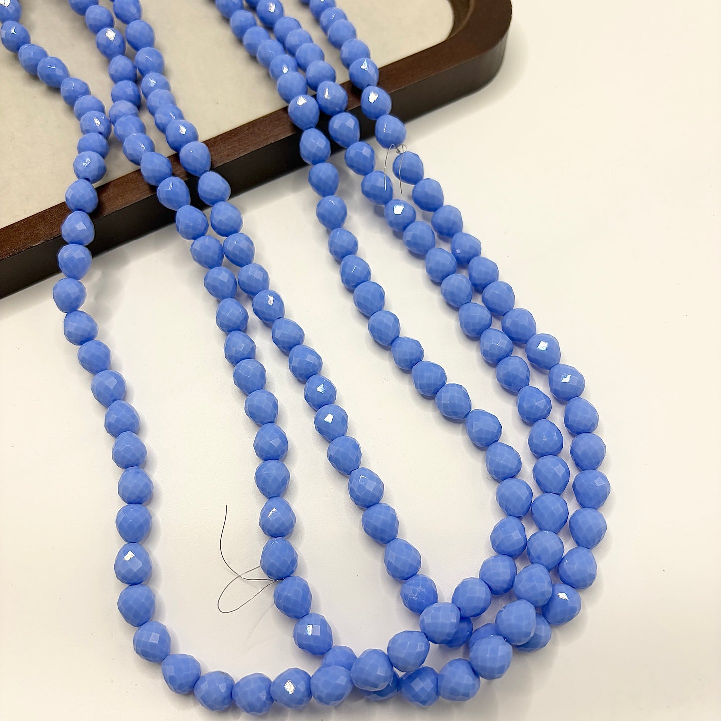 Tear drop water drop starburry glass bead size 8MM