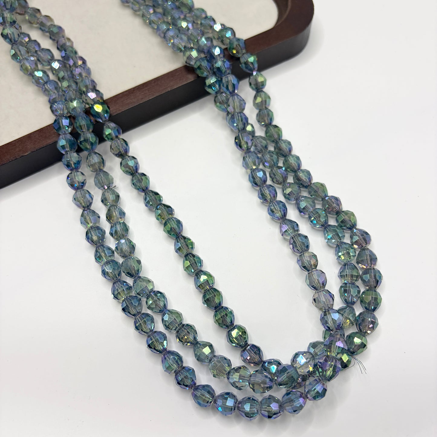 Tear drop water drop starburry glass bead size 8MM