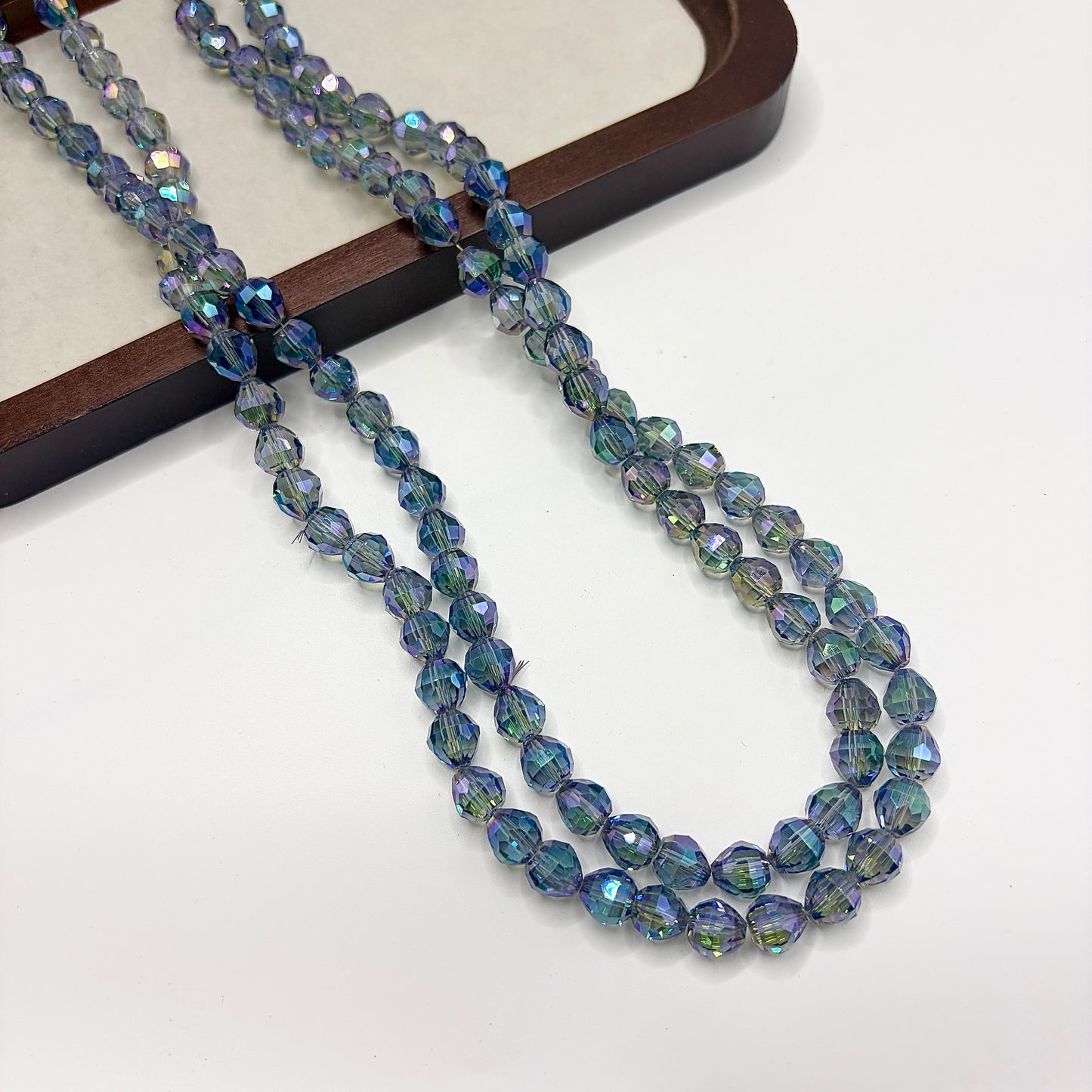 Tear drop water drop starburry glass bead size 8MM