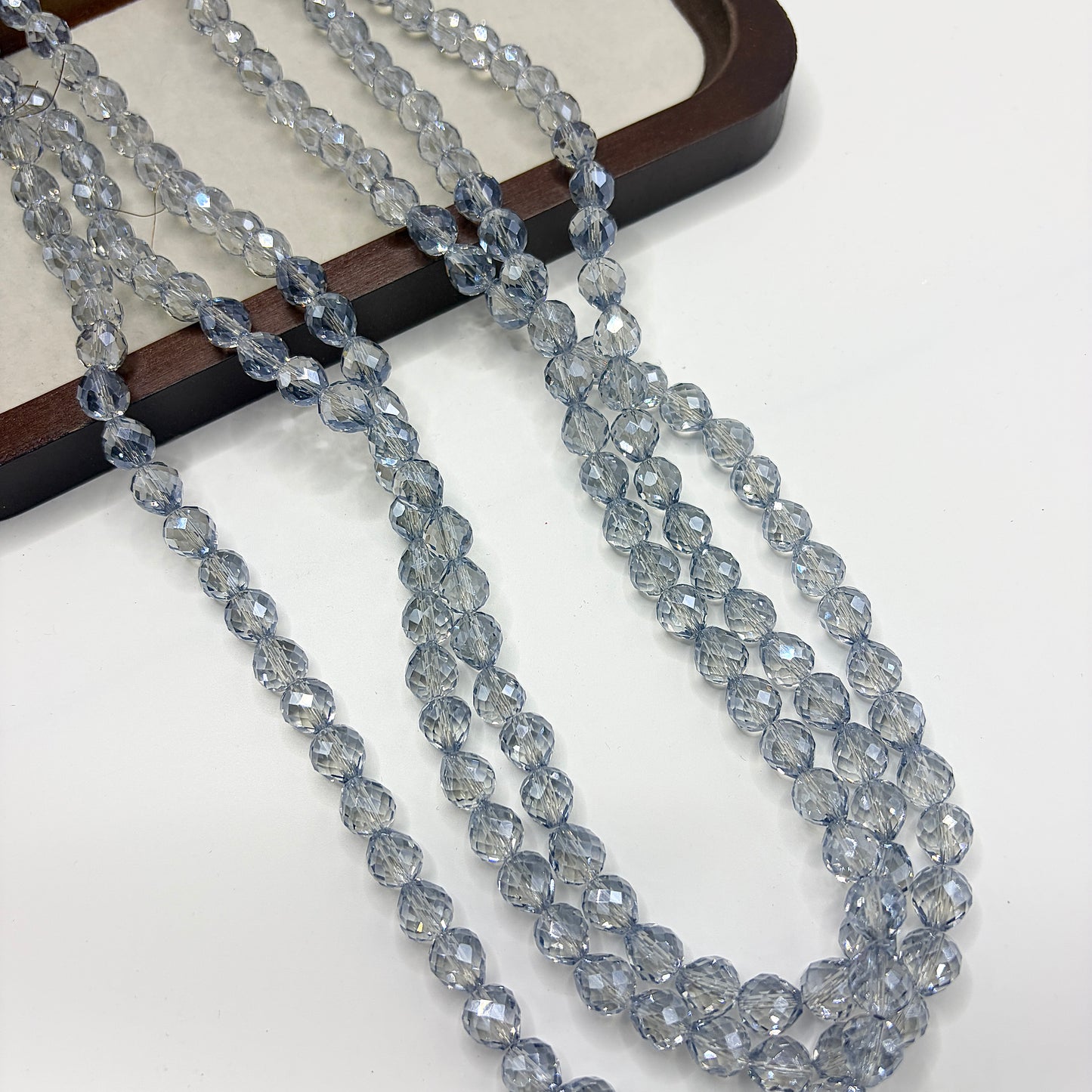 Tear drop water drop starburry glass bead size 8MM