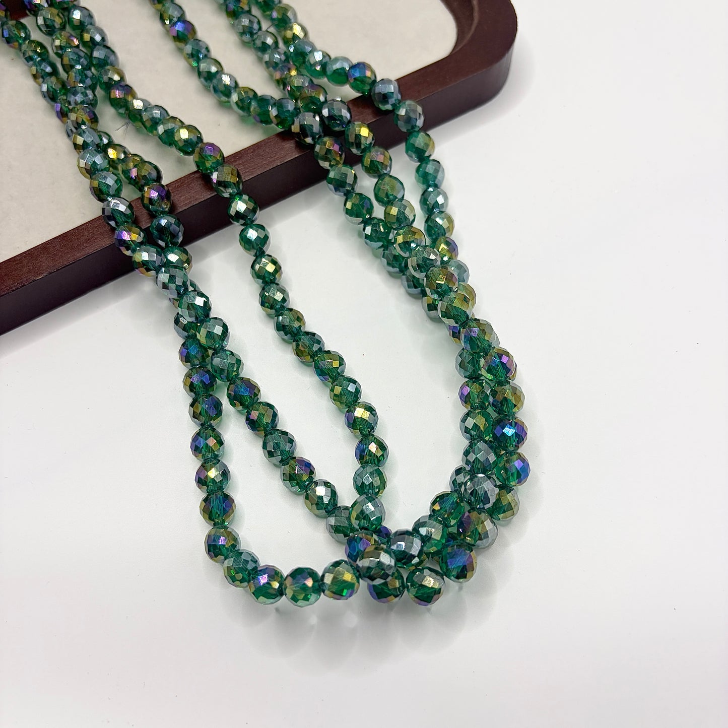 Tear drop water drop starburry glass bead size 8MM