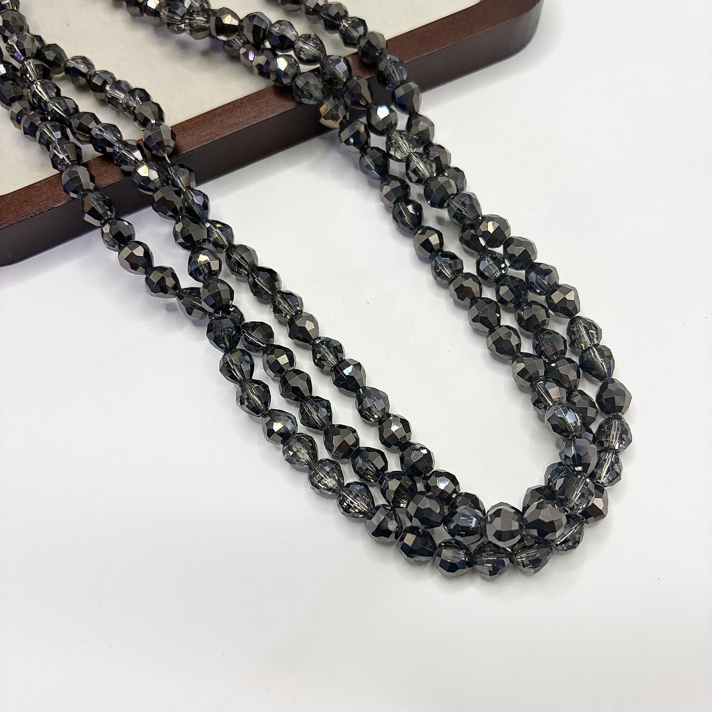 Tear drop starburry glass bead size 8MM