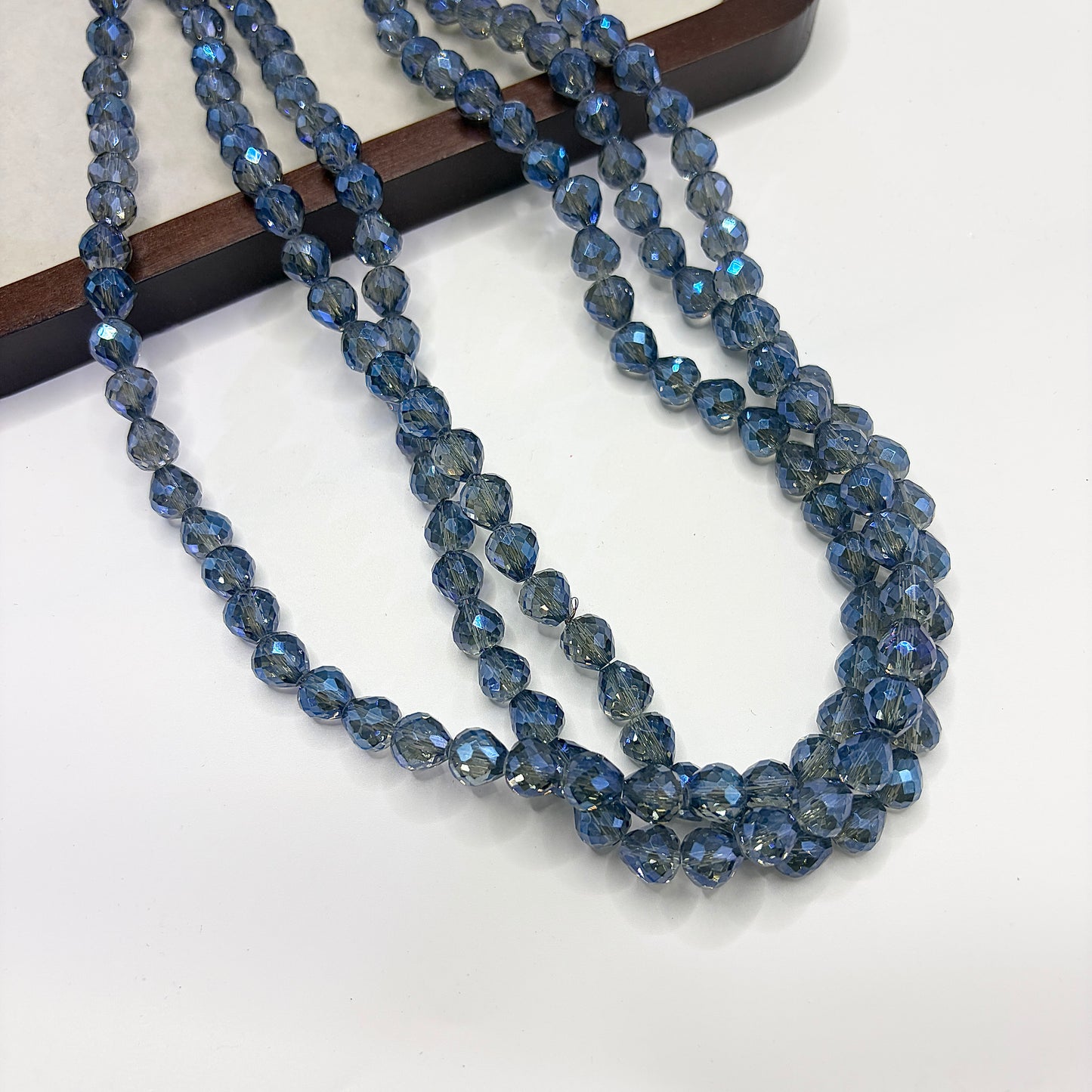 Tear drop water drop starburry glass bead size 8MM