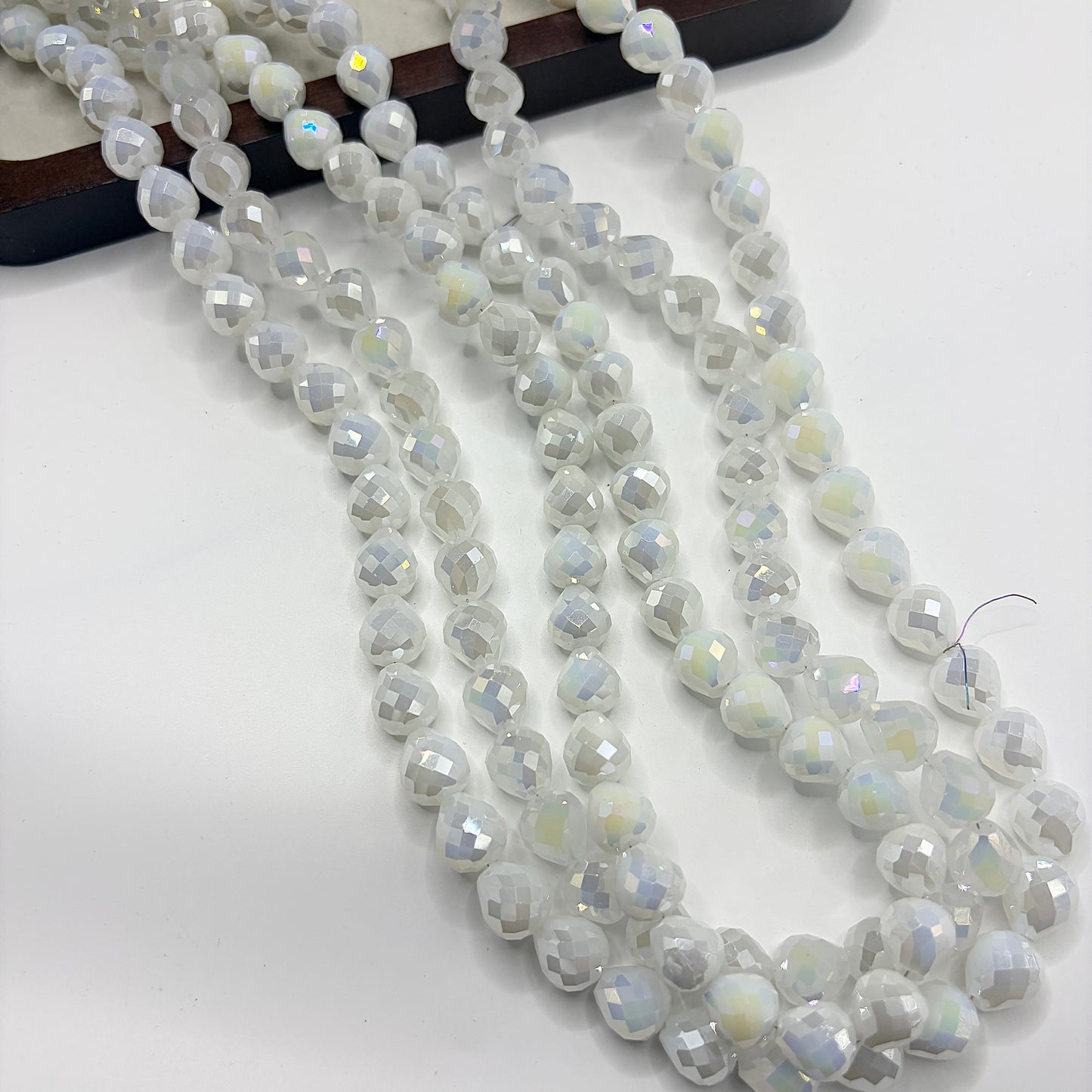 Tear drop water drop starburry glass bead size 8MM