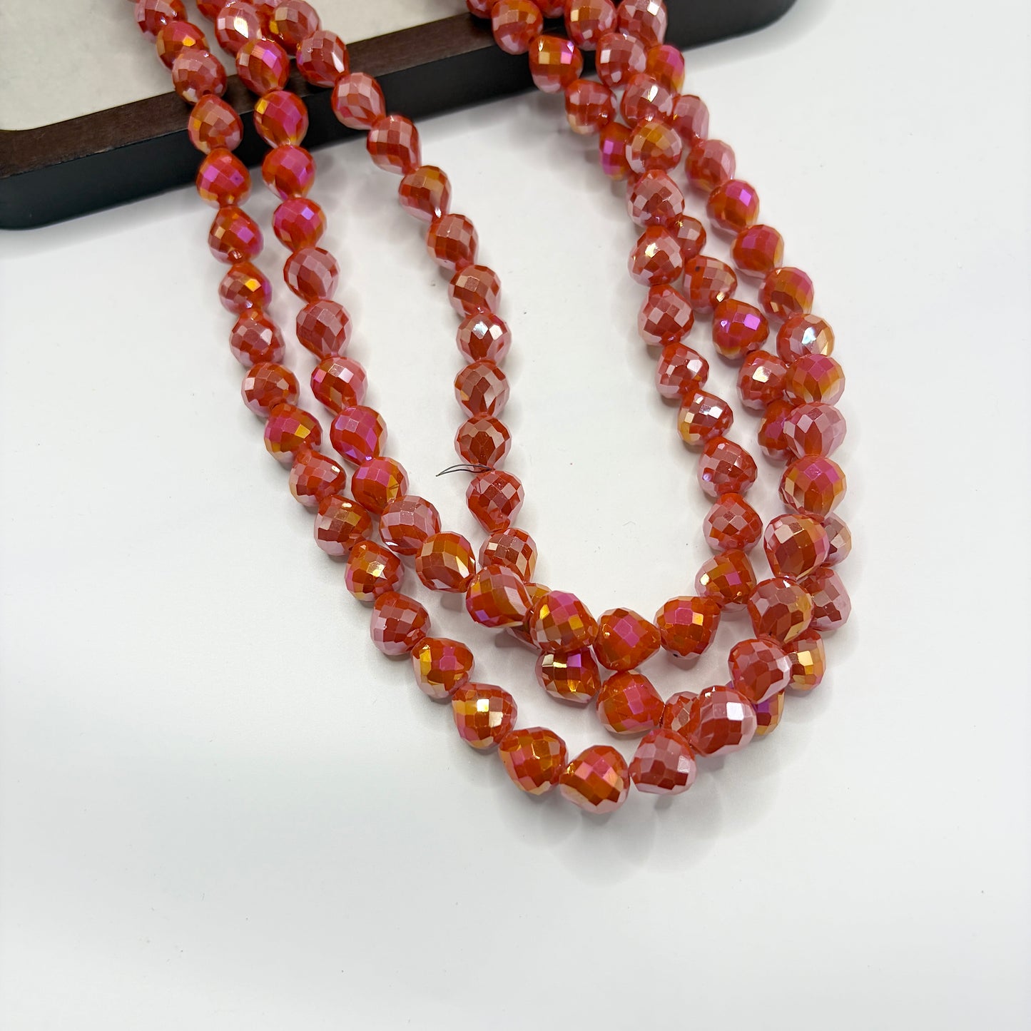 Tear drop water drop starburry glass bead size 8MM