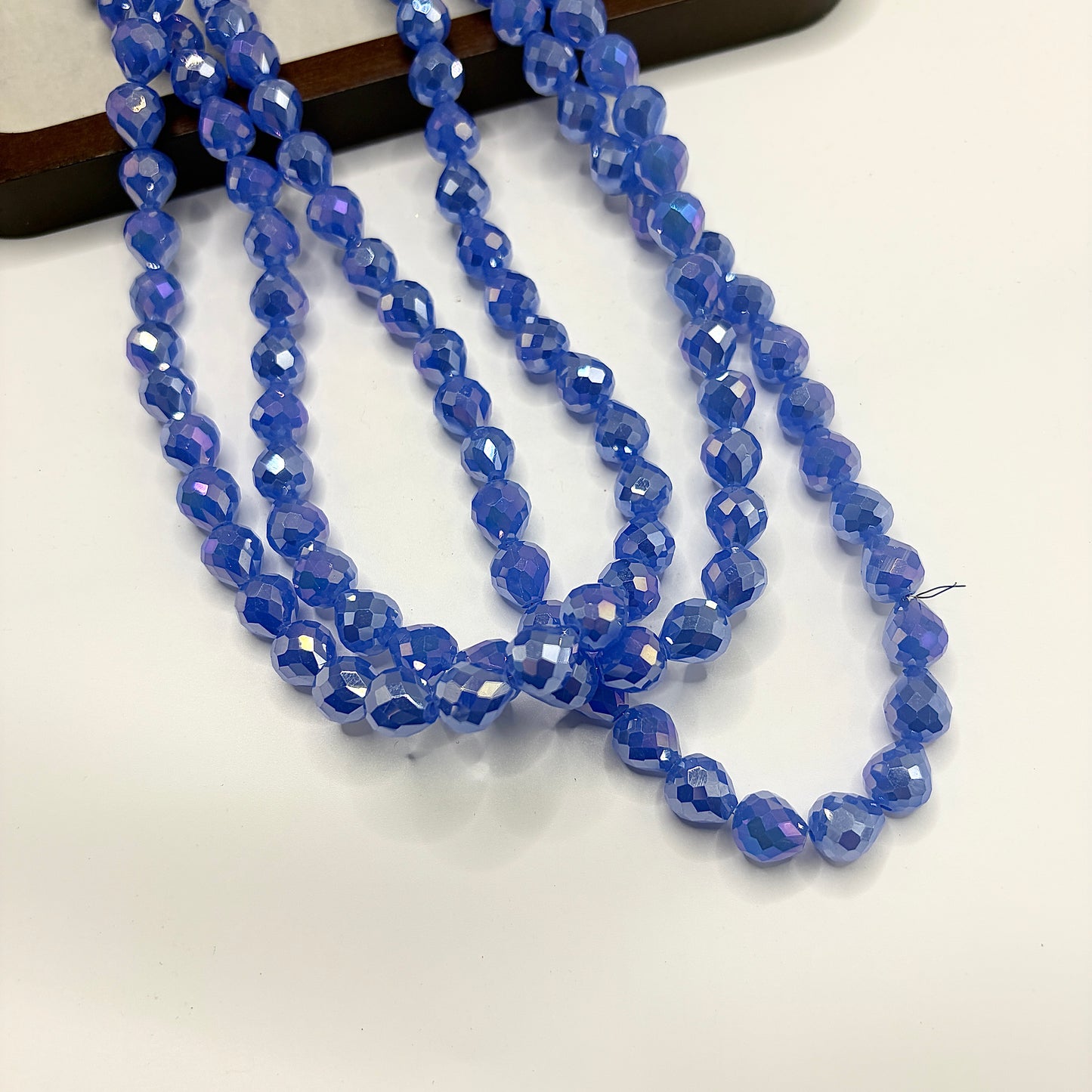 Tear drop water drop starburry glass bead size 8MM