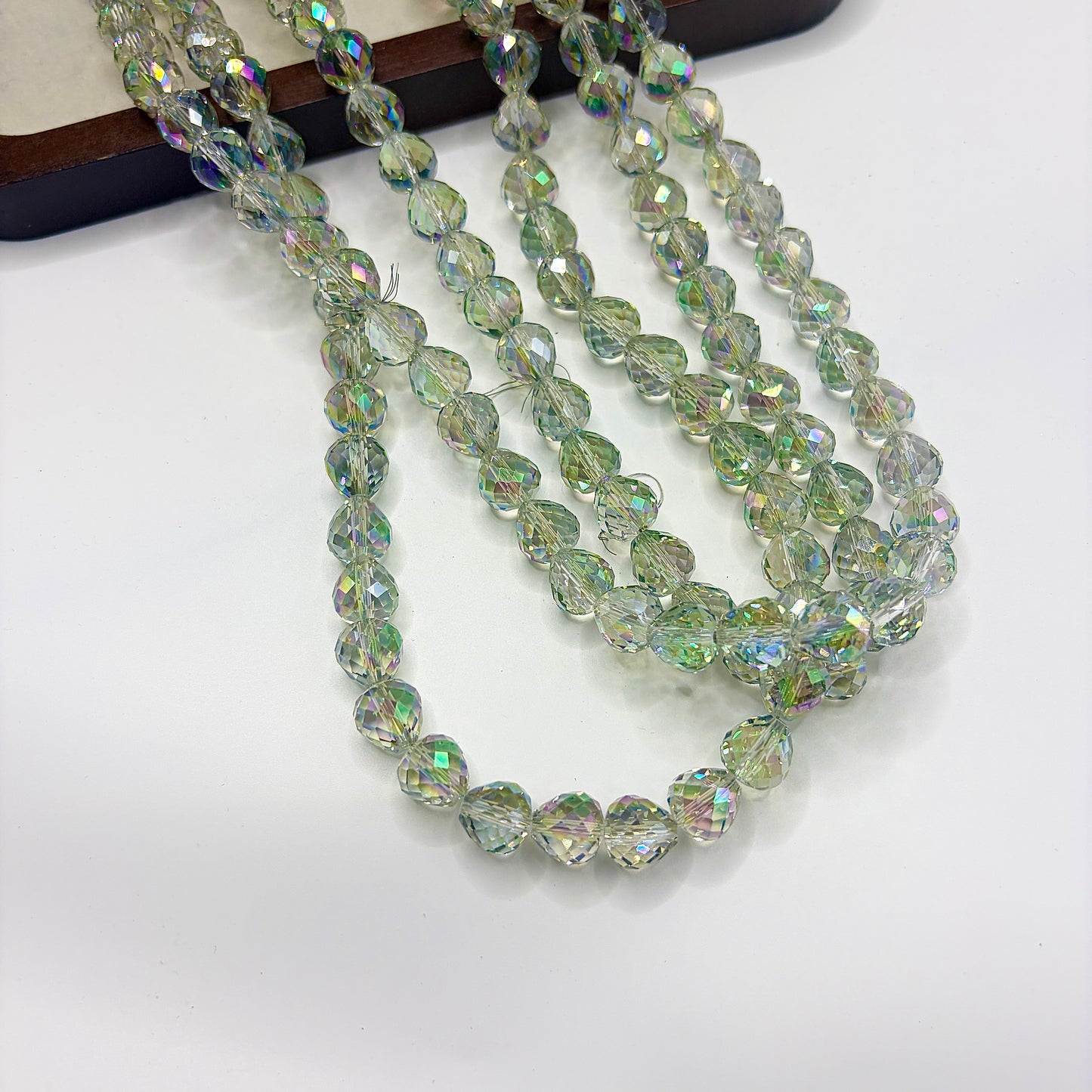 Tear drop water drop starburry glass bead size 8MM