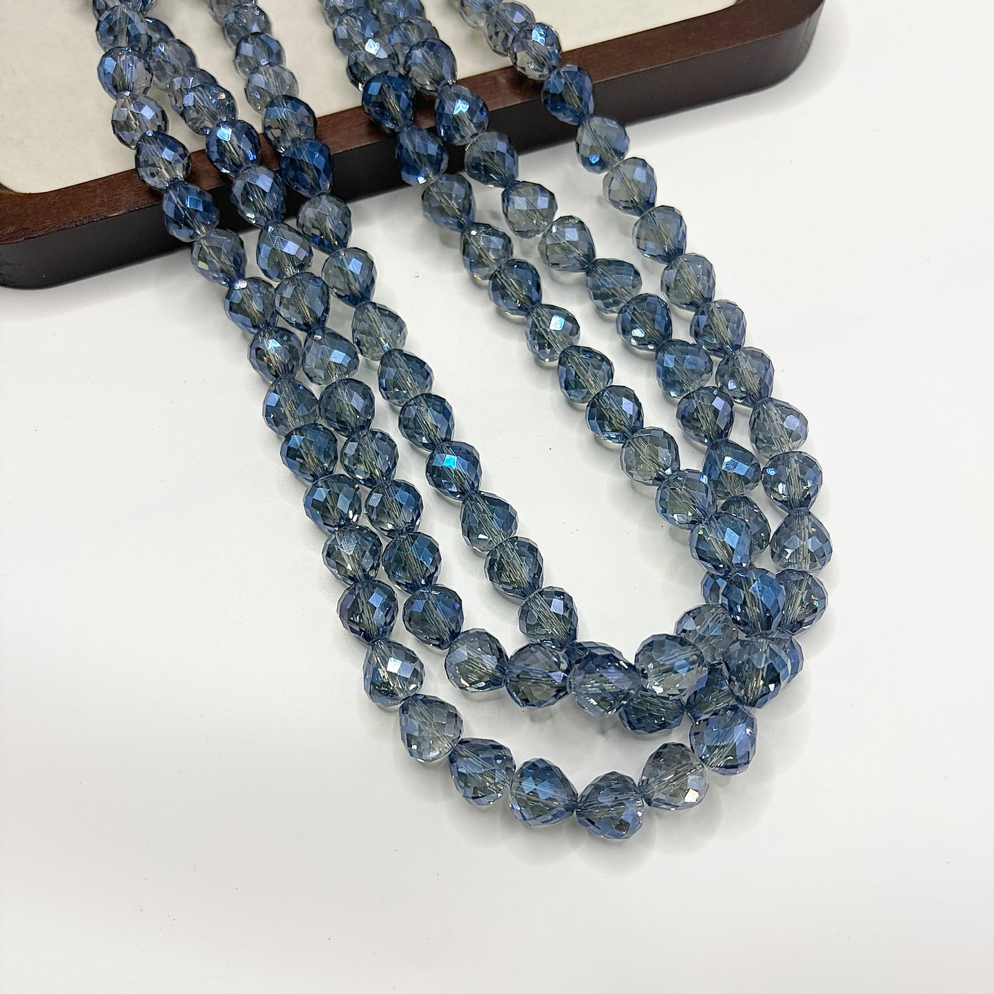 Tear drop water drop starburry glass bead size 8MM