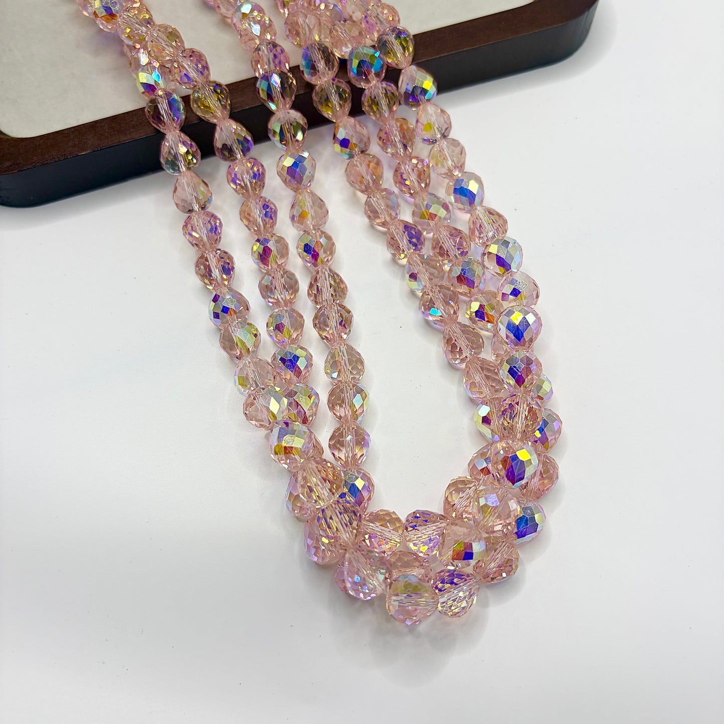 Tear drop water drop starburry glass bead size 8MM
