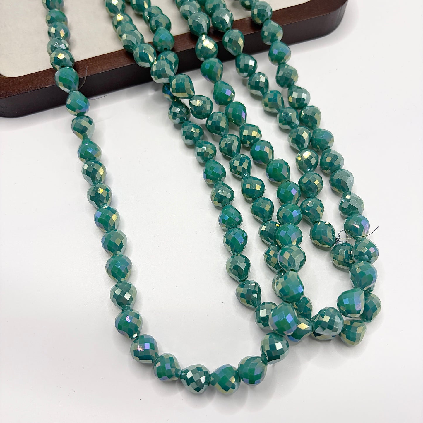 Tear drop water drop starburry glass bead size 8MM