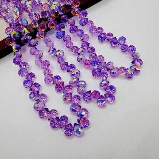 Tear drop starburry glass bead size 8mm