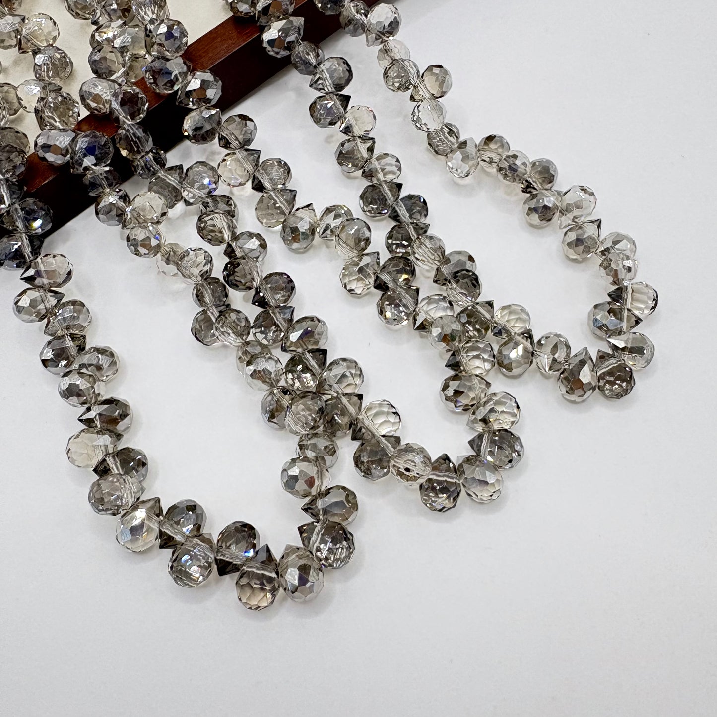 Tear drop starburry glass bead size 8mm