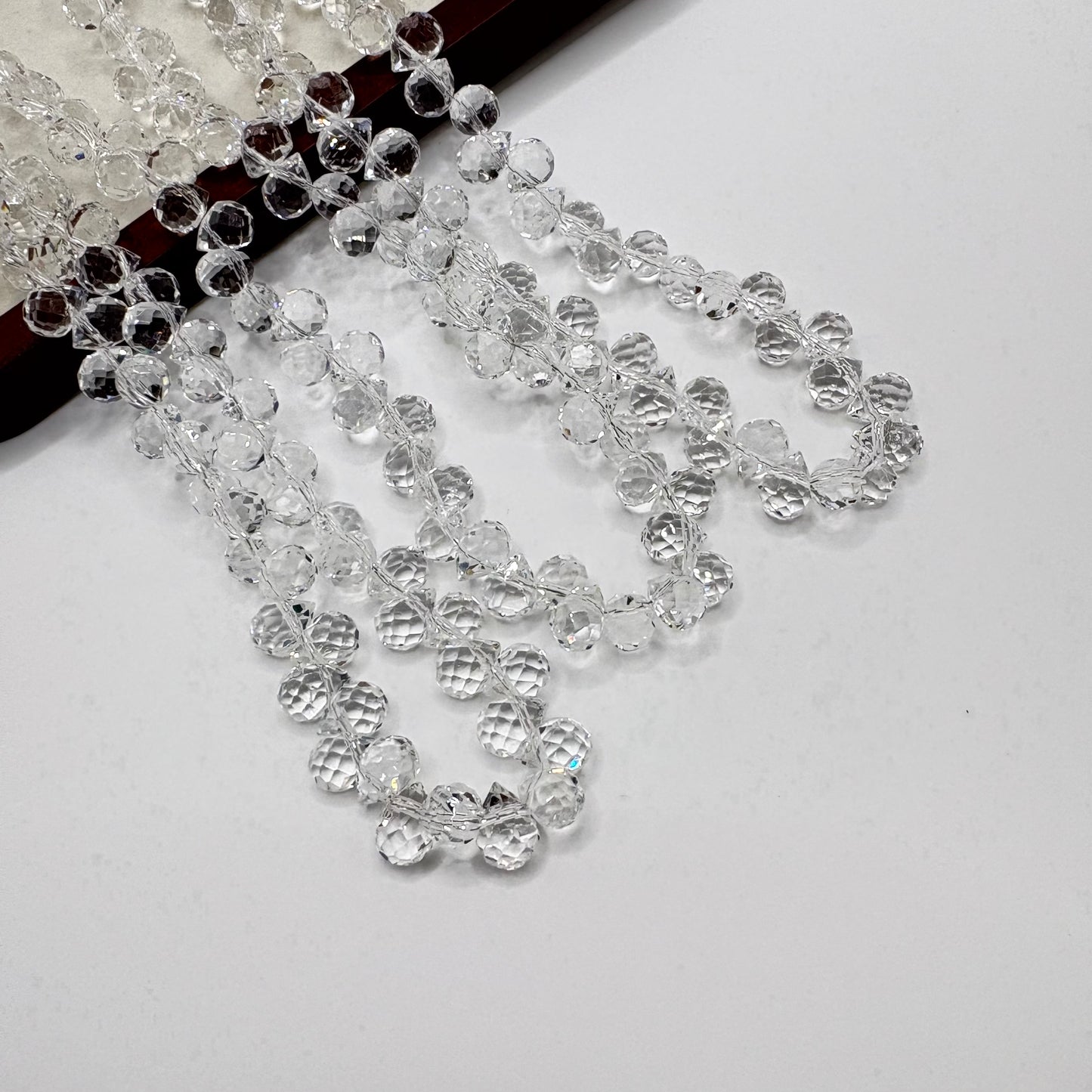 Tear drop starburry glass bead size 8mm