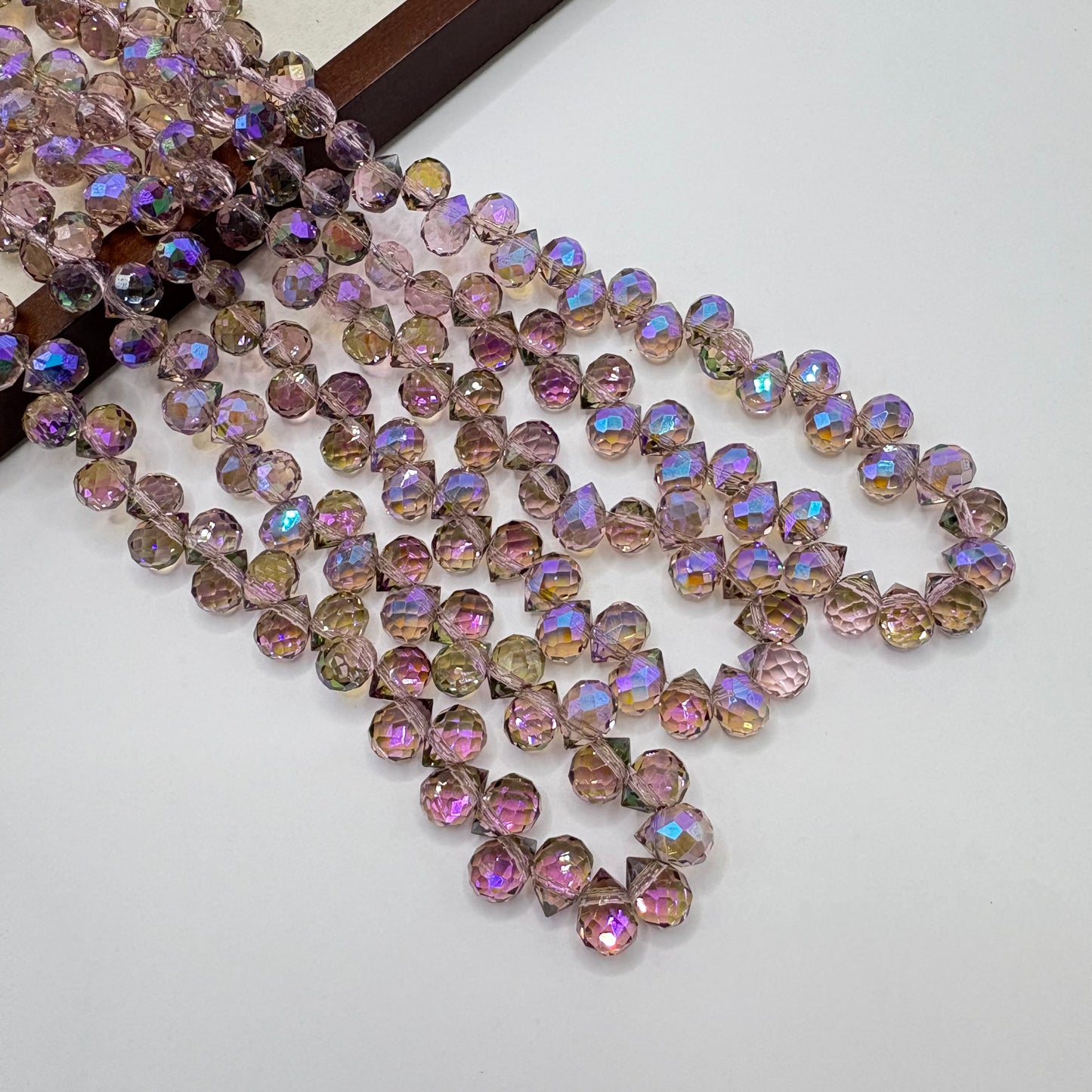 Tear drop starburry glass bead size 8mm
