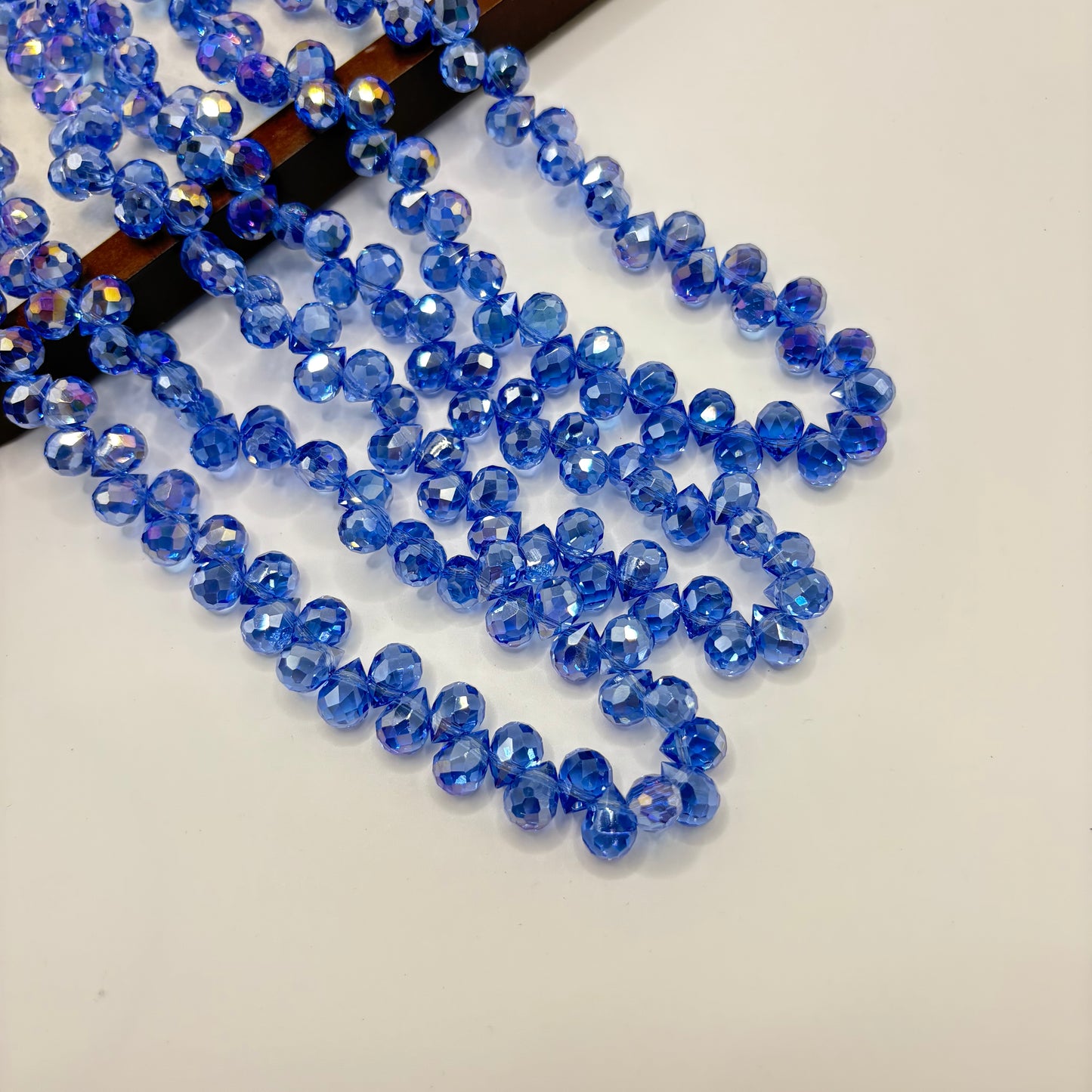 Tear drop starburry glass bead size 8mm