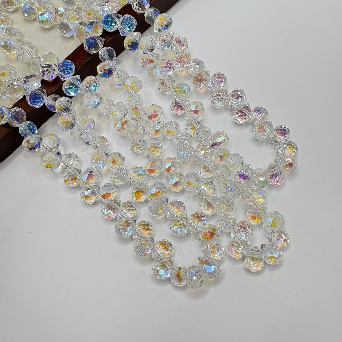 Tear drop starburry glass bead size 8mm