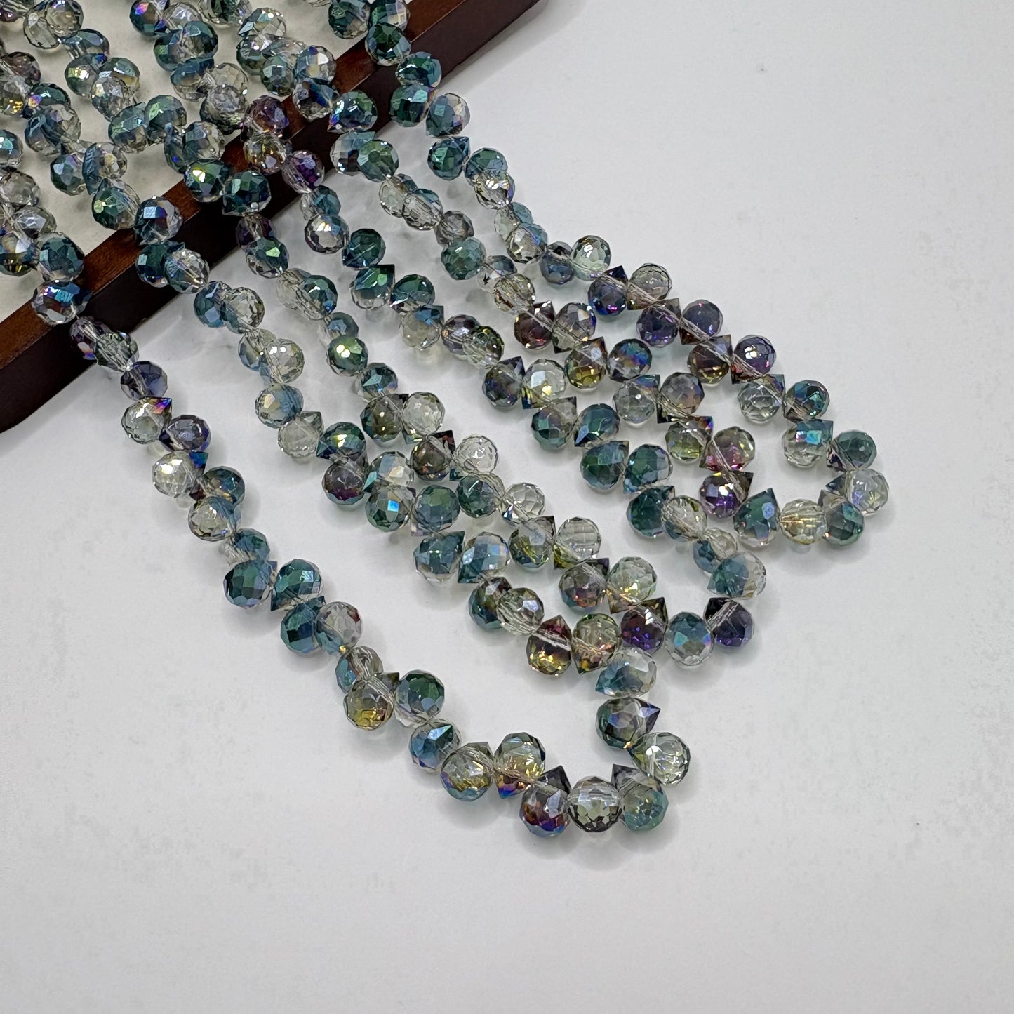 Tear drop starburry glass bead size 8mm