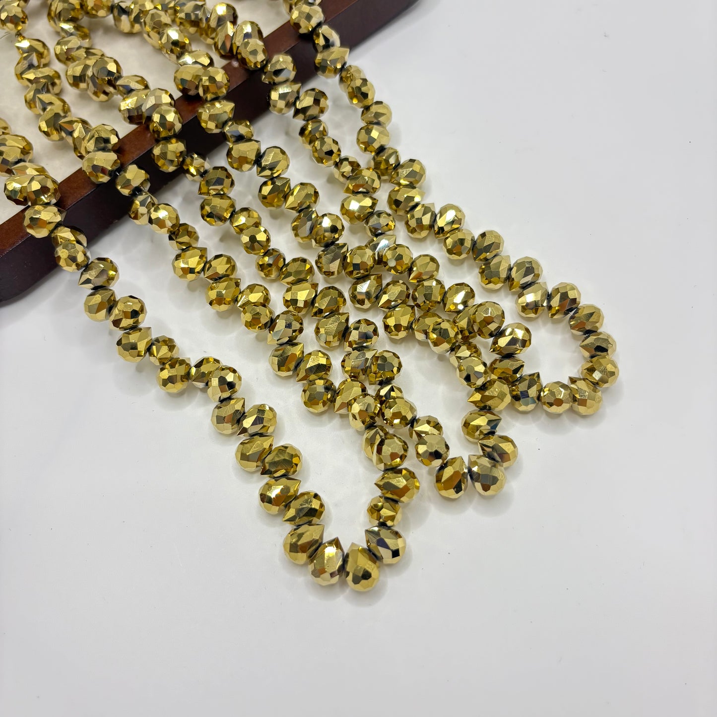 Tear drop starburry glass bead size 8mm
