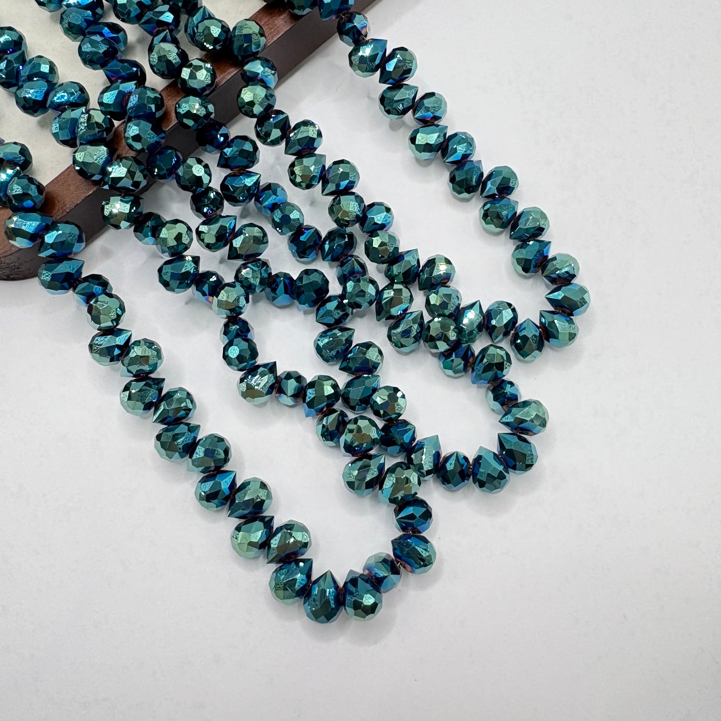 Tear drop starburry glass bead size 8mm
