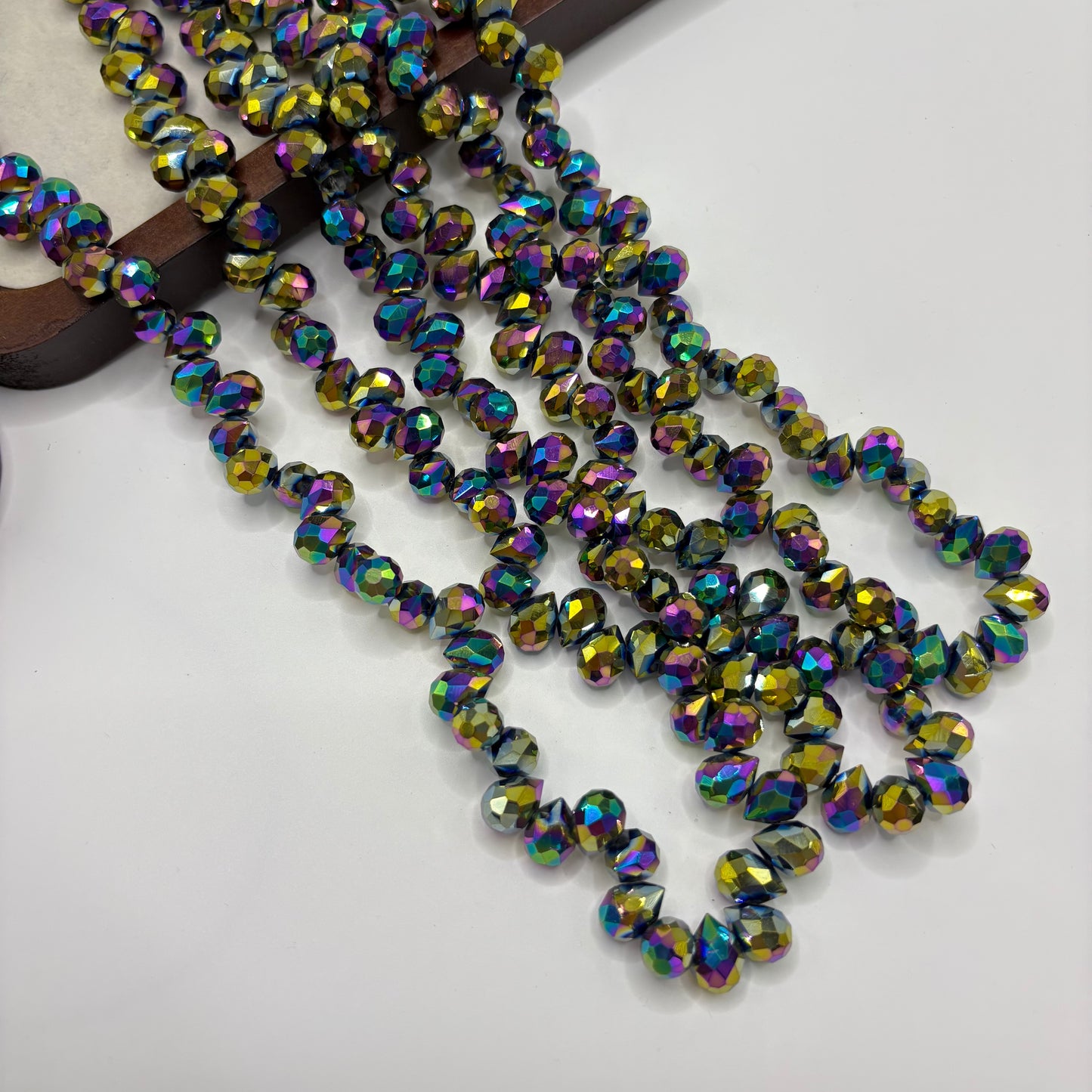 Tear drop starburry glass bead size 8mm