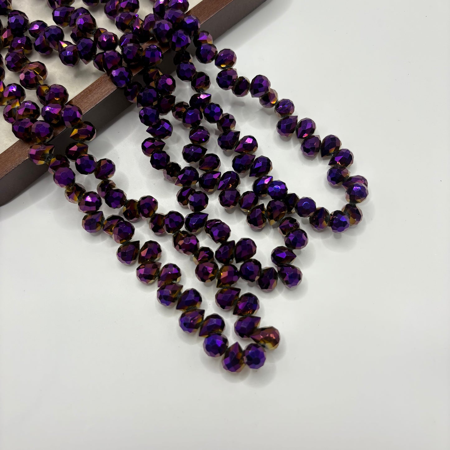 Tear drop starburry glass bead size 8mm