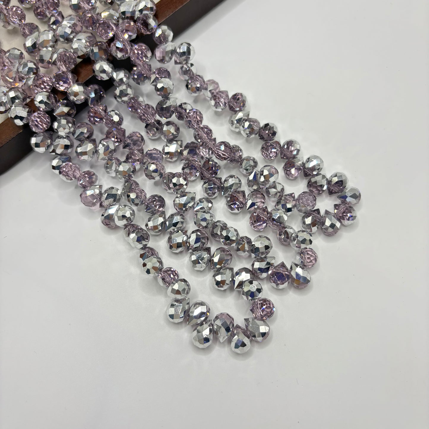 Tear drop starburry glass bead size 8mm