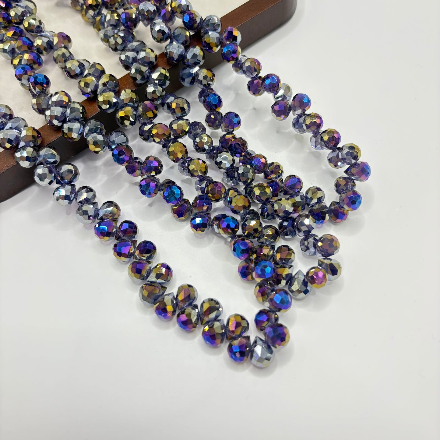 Tear drop starburry glass bead size 8mm
