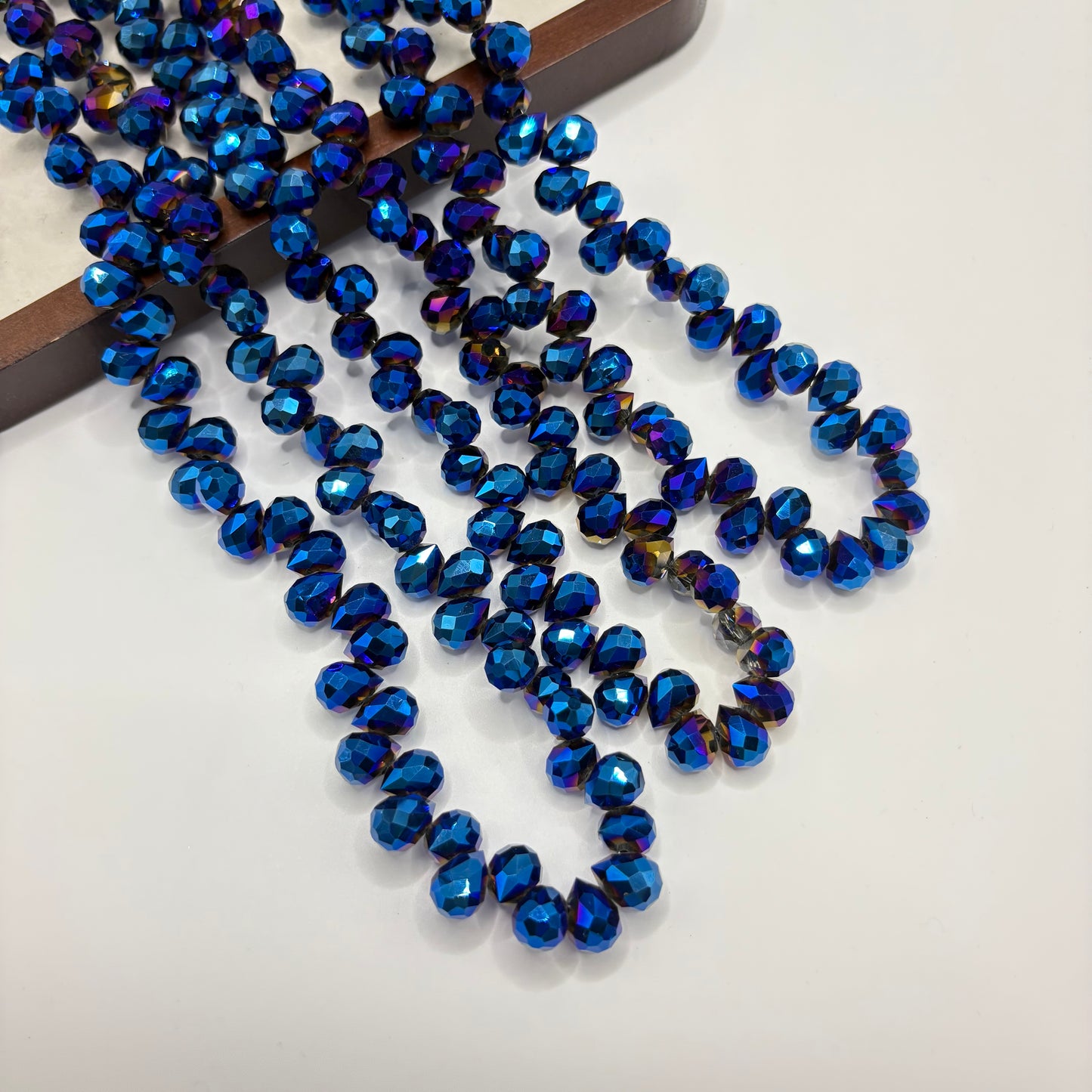 Tear drop starburry glass bead size 8mm
