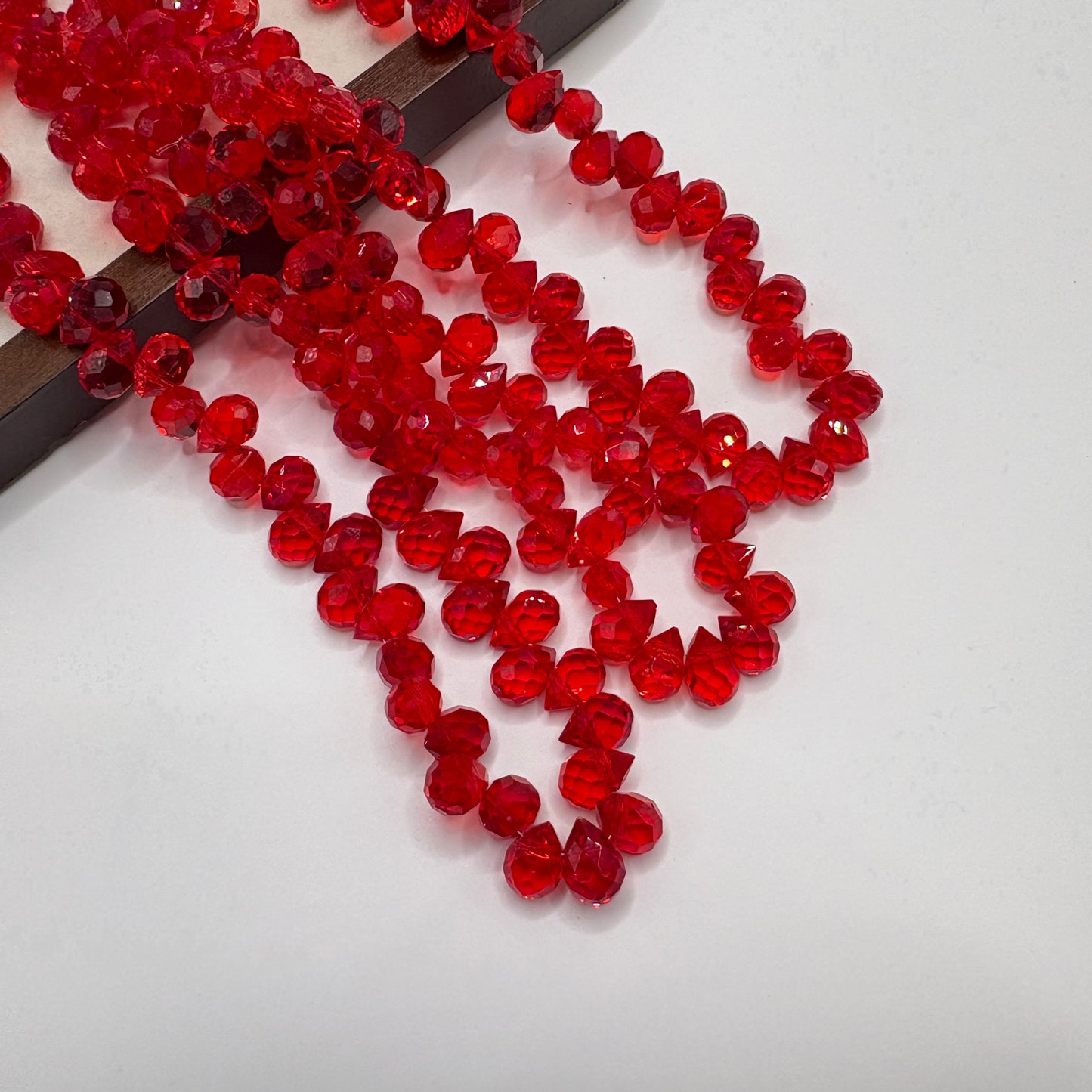 Tear drop starburry glass bead size 8mm