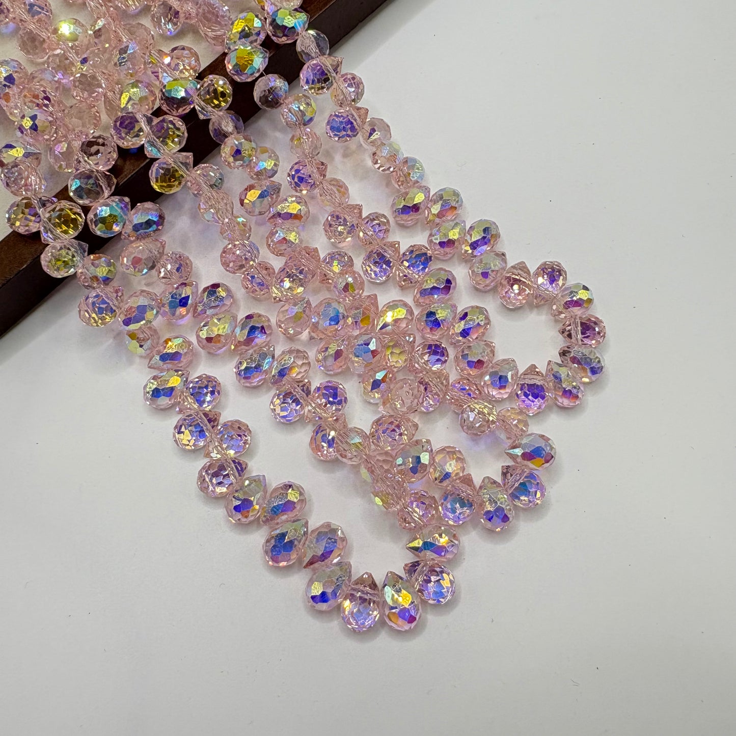 Tear drop starburry glass bead size 8mm