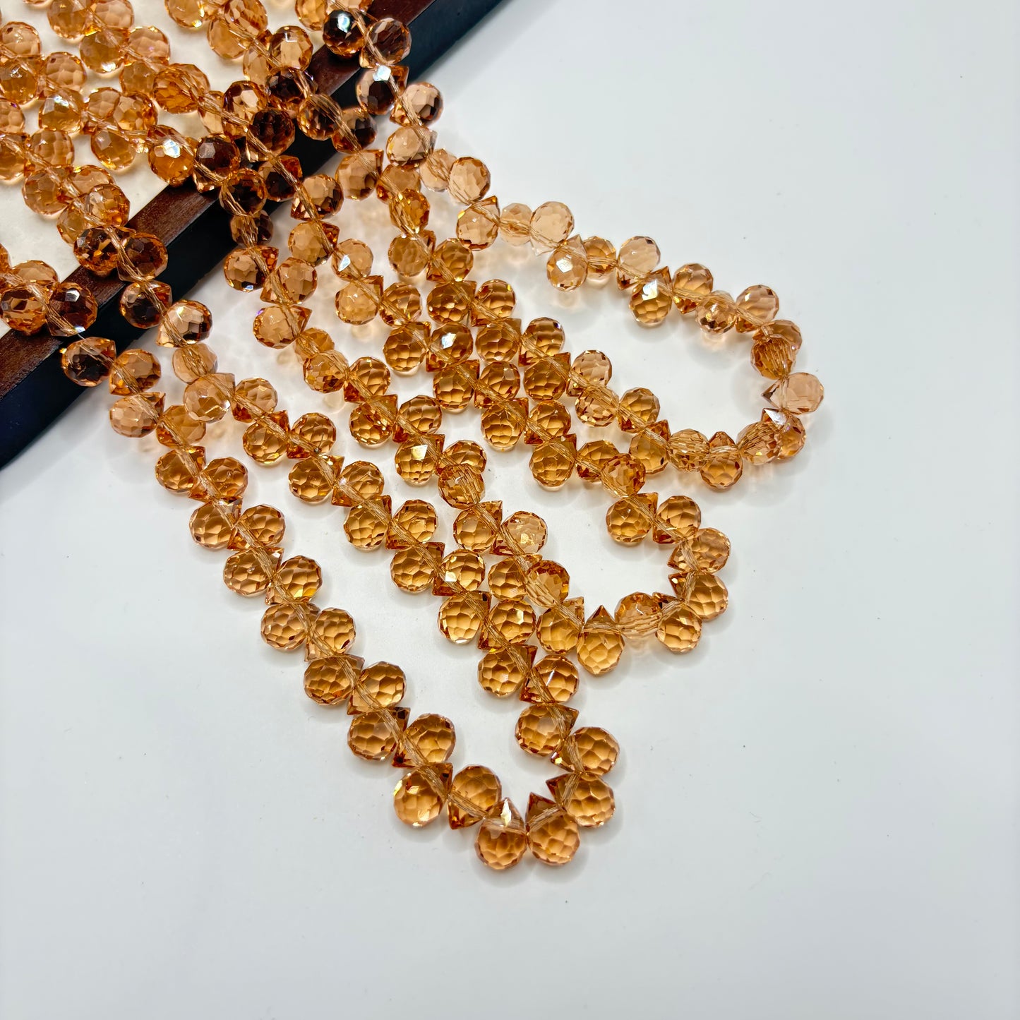 Tear drop starburry glass bead size 8mm
