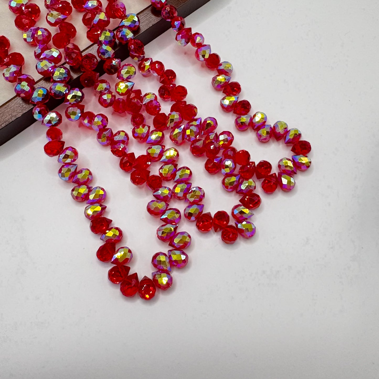 Tear drop starburry glass bead size 8mm