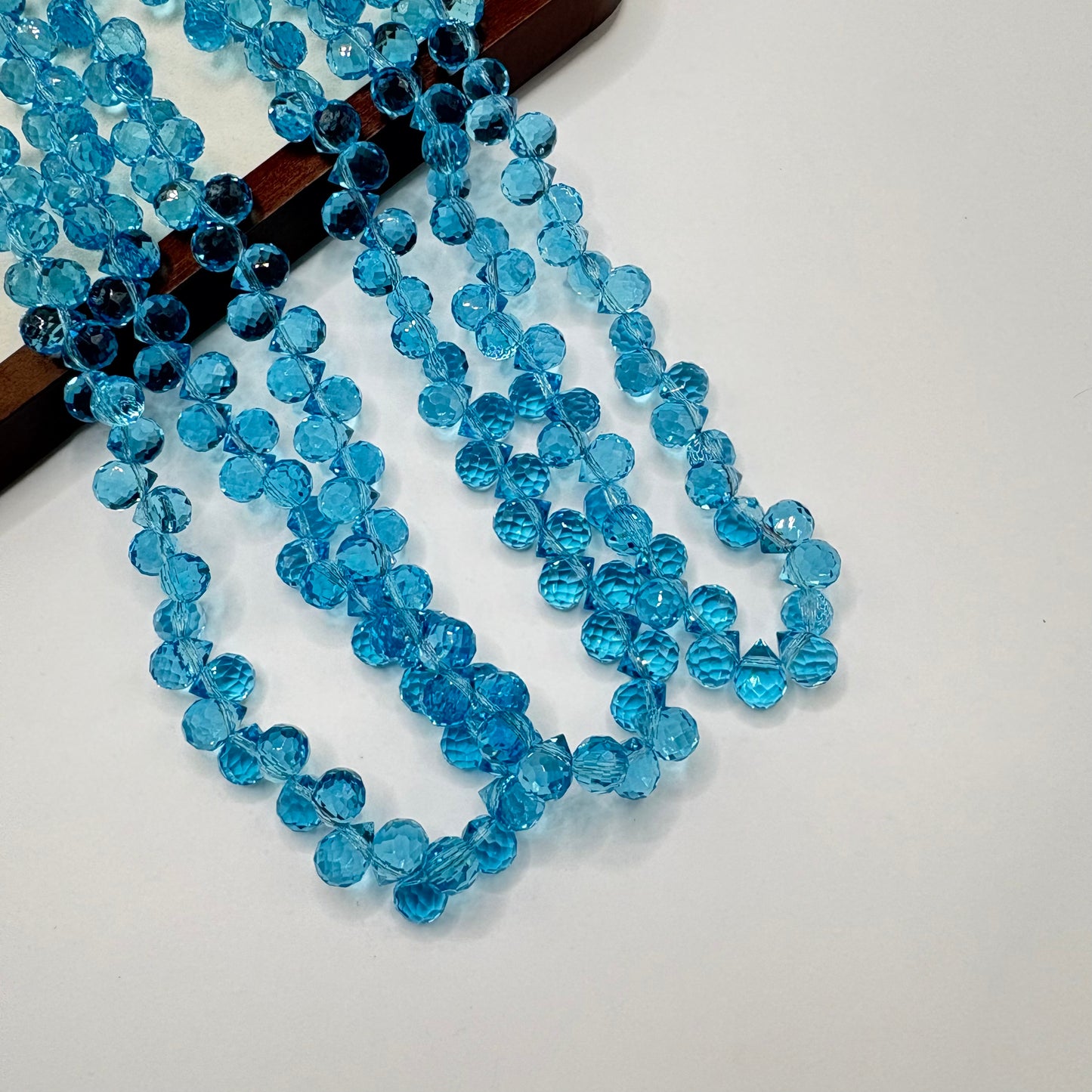 Tear drop starburry glass bead size 8mm