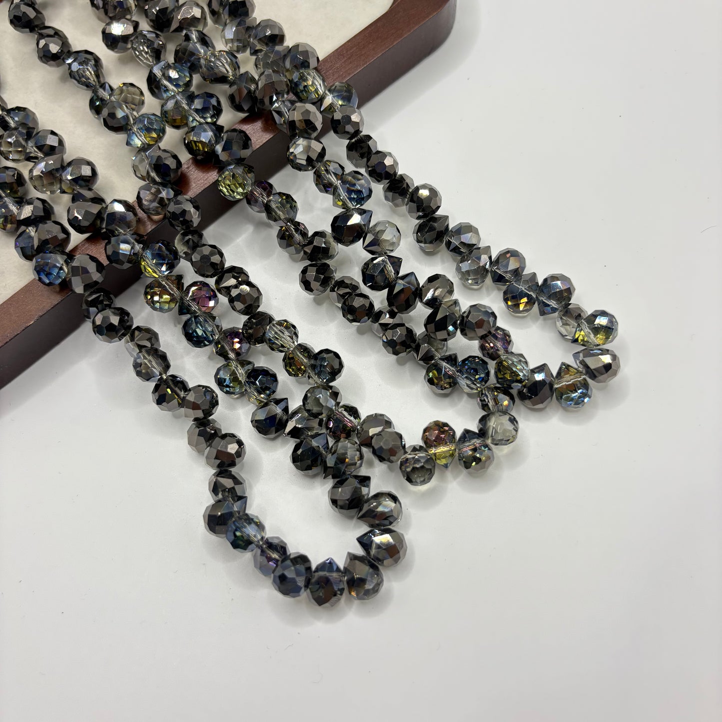 Tear drop starburry glass bead size 8mm