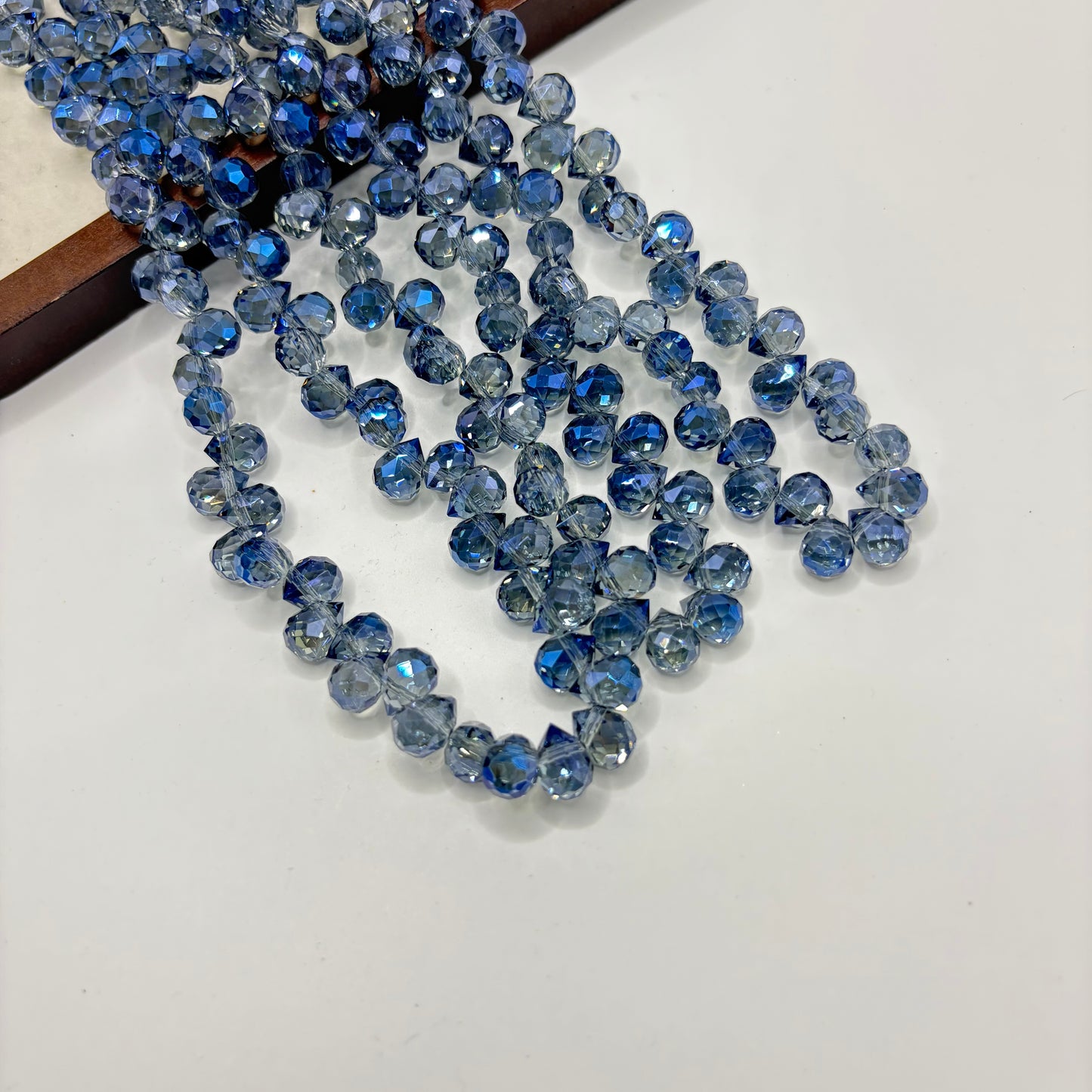 Tear drop starburry glass bead size 8mm