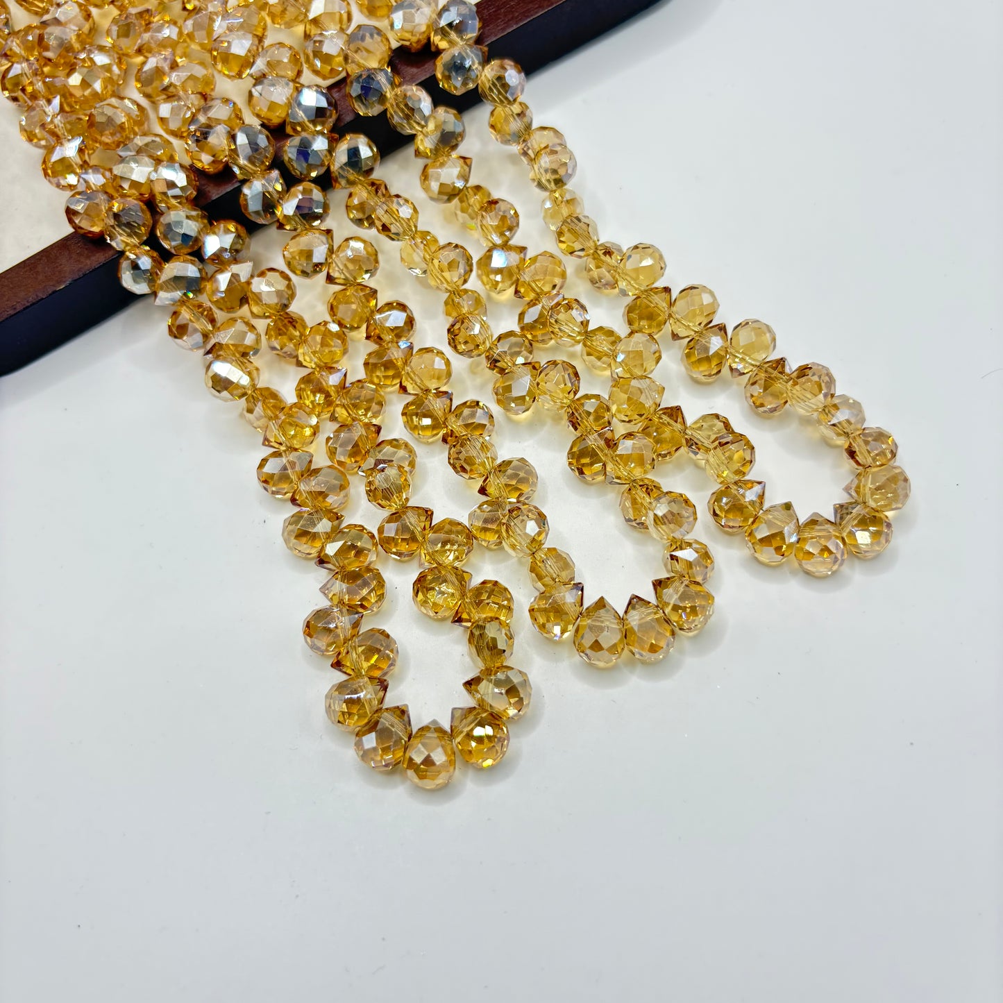 Tear drop starburry glass bead size 8mm