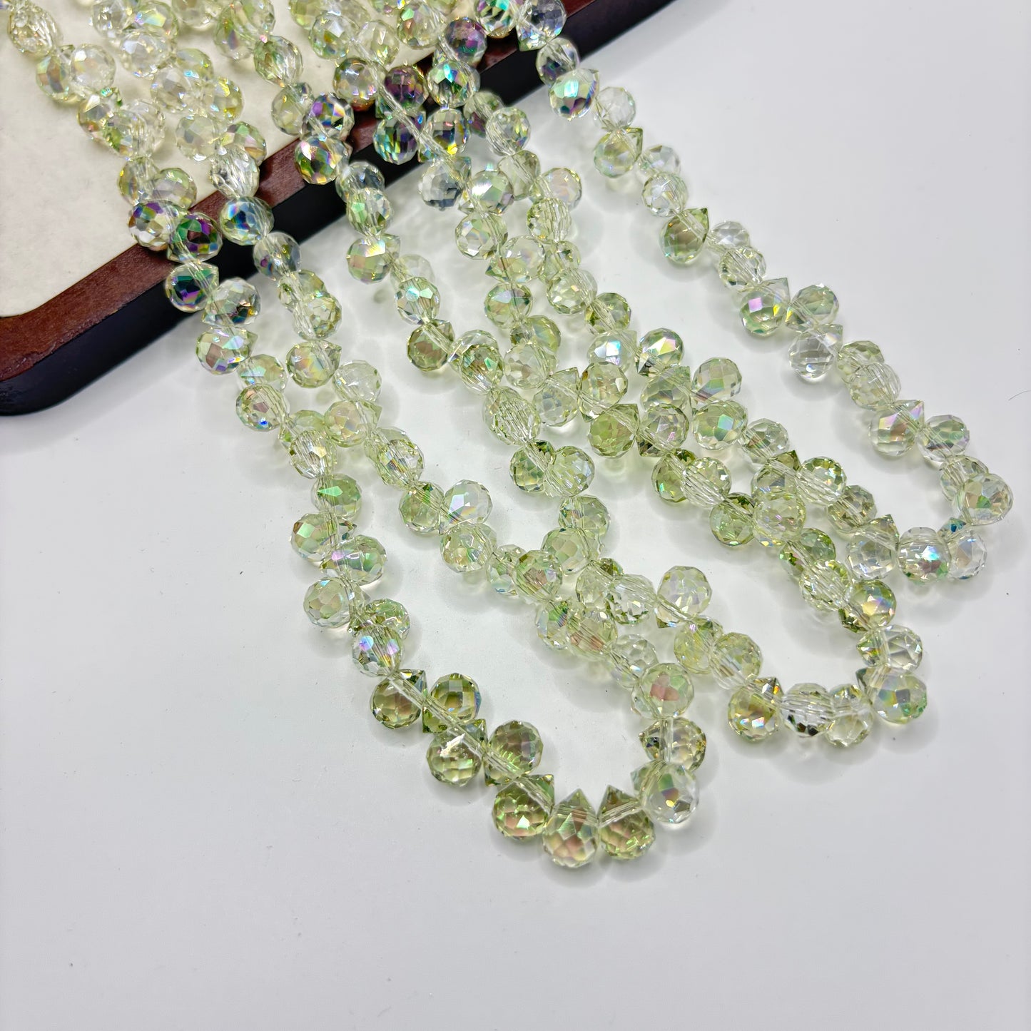 Tear drop starburry glass bead size 8mm