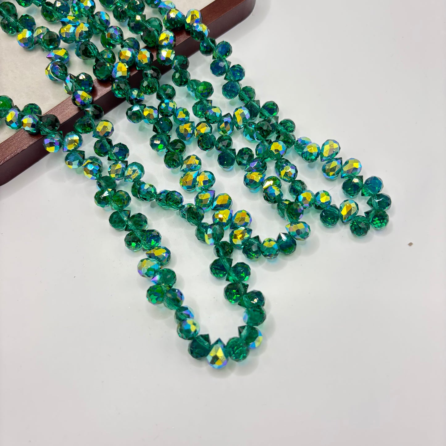 Tear drop starburry glass bead size 8mm