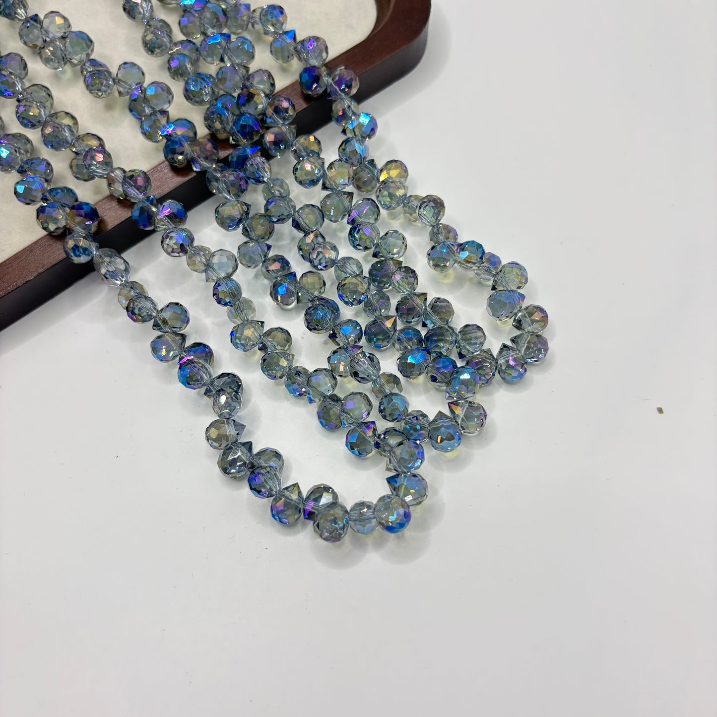Tear drop starburry glass bead size 8mm