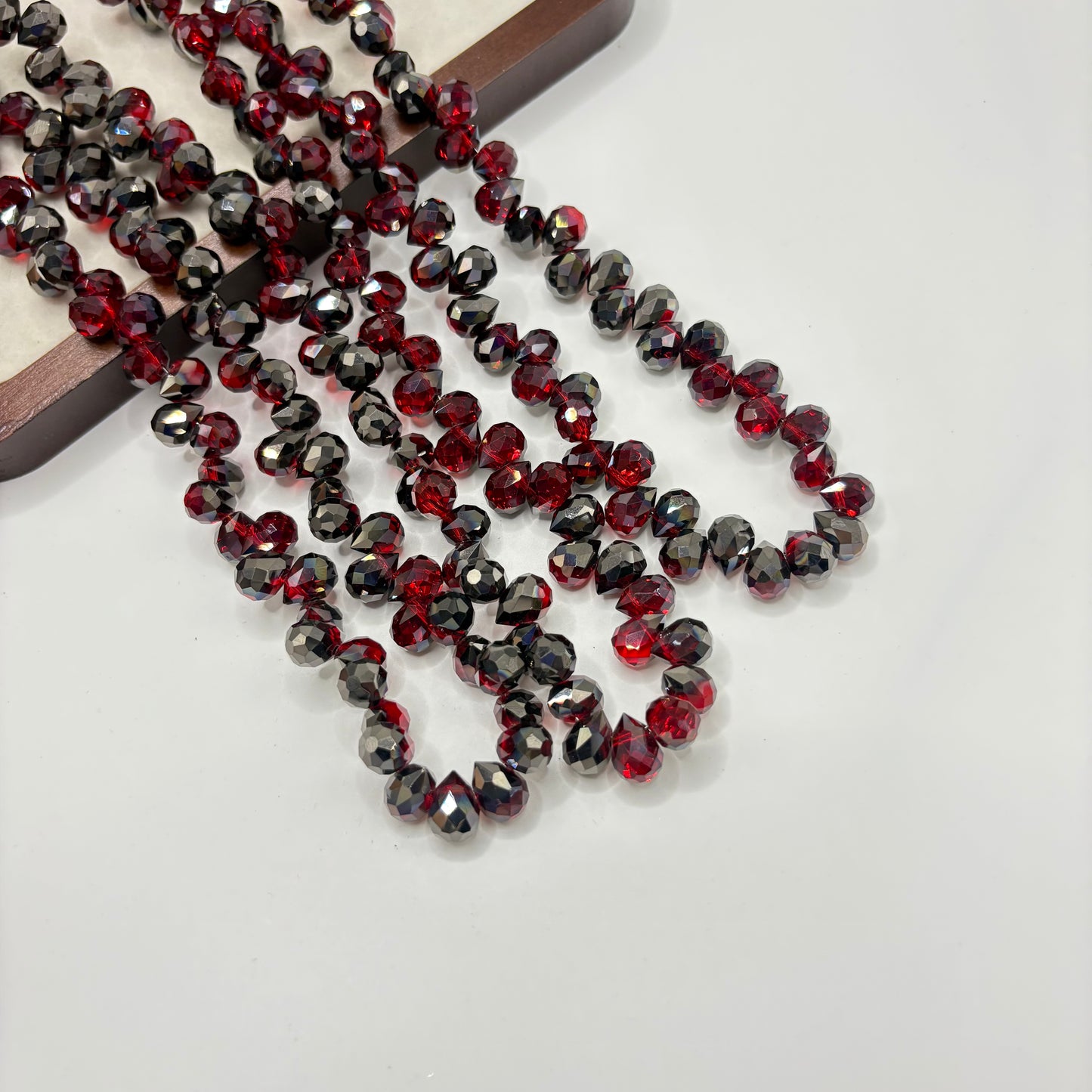 Tear drop starburry glass bead size 8mm