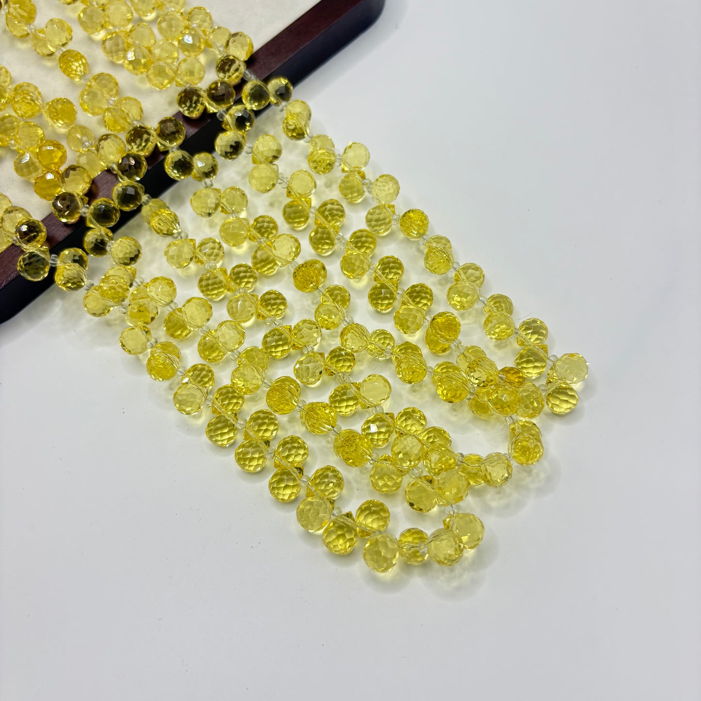 Tear drop starburry glass bead size 8mm