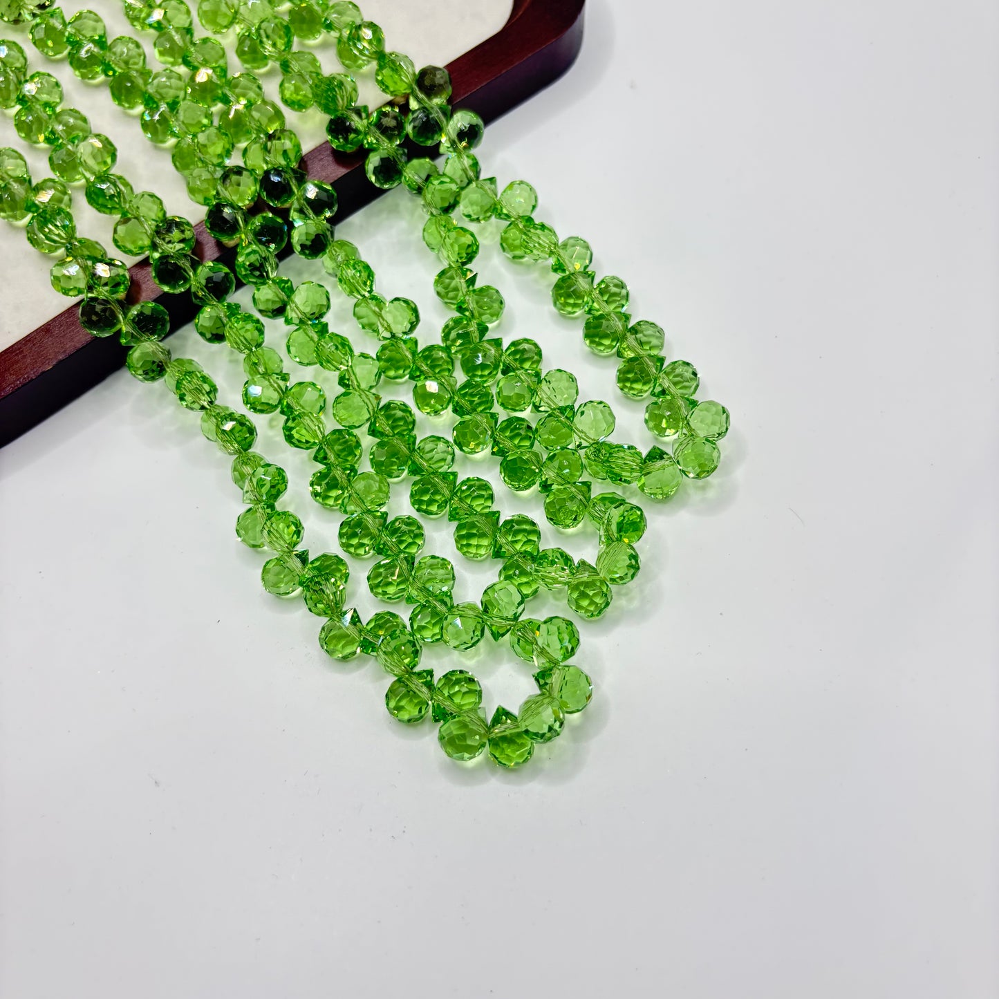 Tear drop starburry glass bead size 8mm