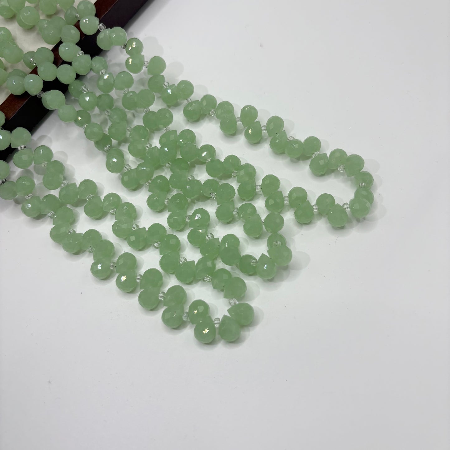 Tear drop starburry glass bead size 8mm