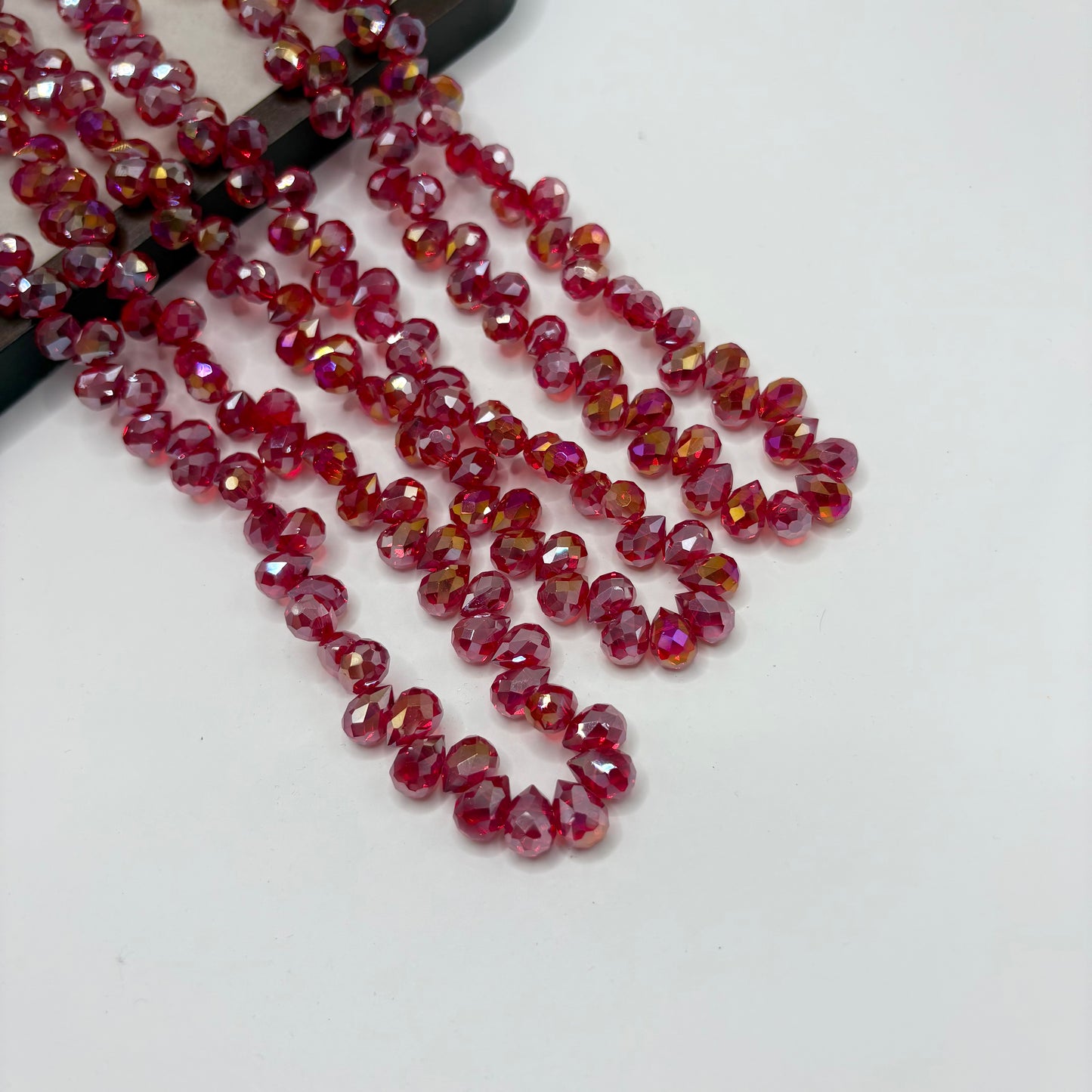 Tear drop starburry glass bead size 8mm