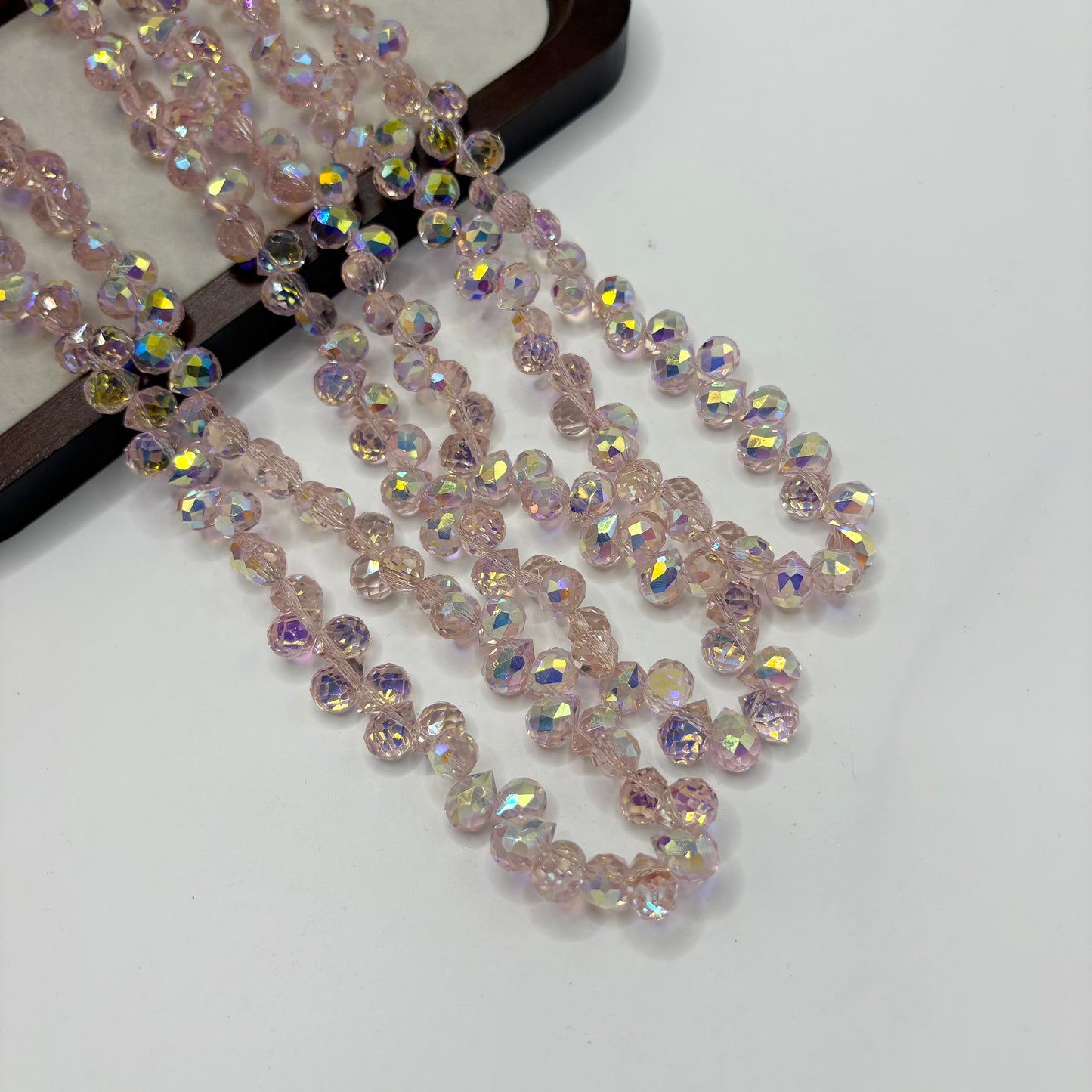 Tear drop starburry glass bead size 8mm