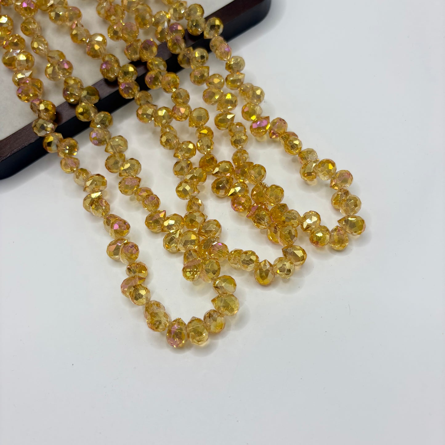 Tear drop starburry glass bead size 8mm